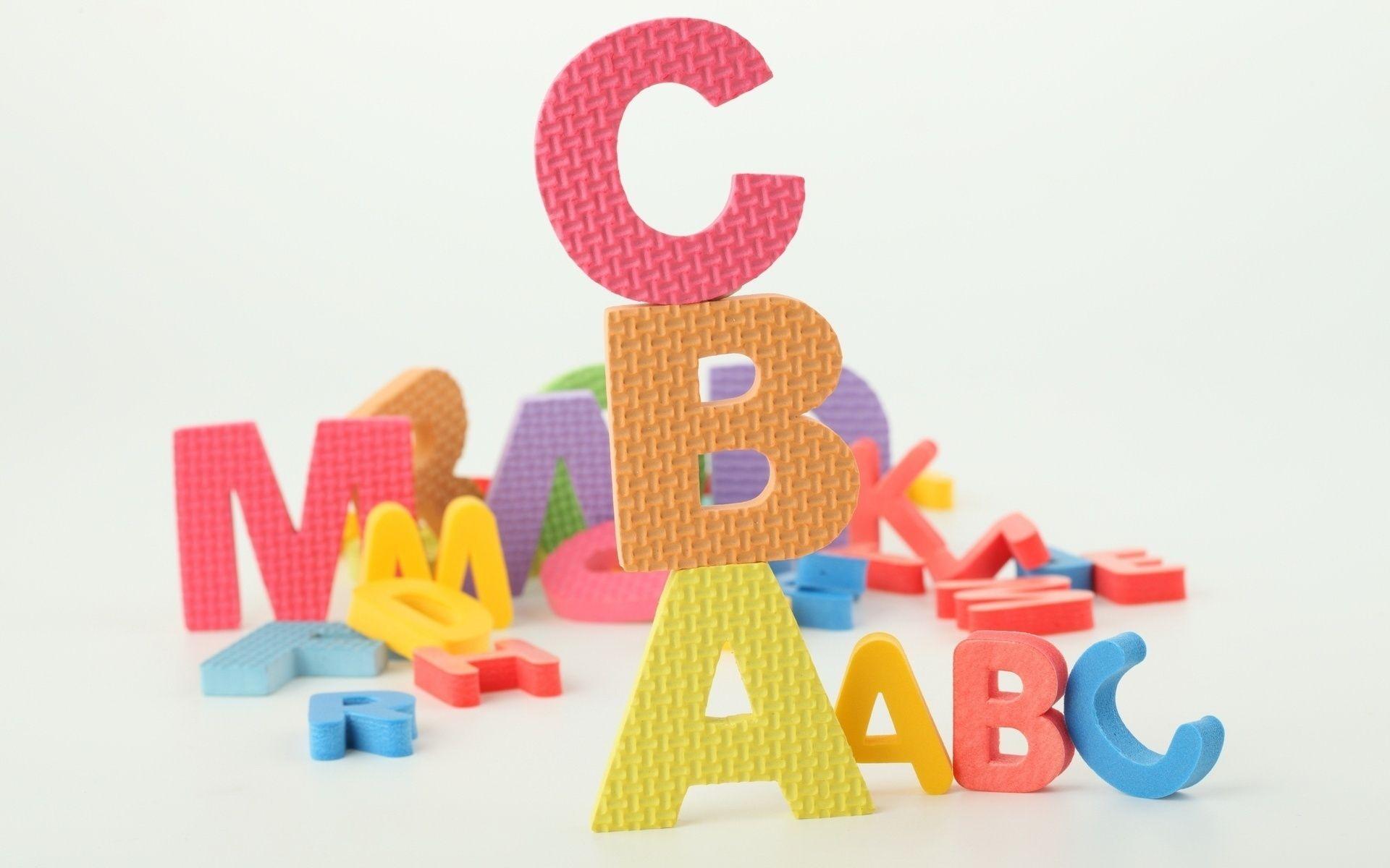 Wallpaper Letters, Toys, Learning, Children HD, Picture, Image