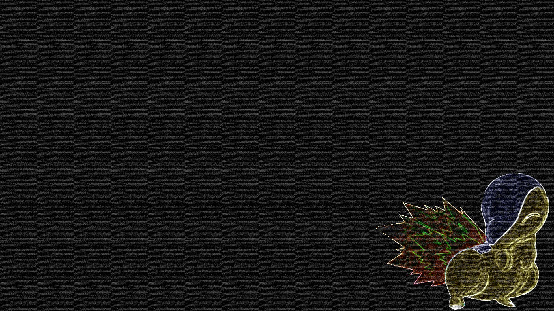 I am starting to use photohop and made this cyndaquil wallpaper