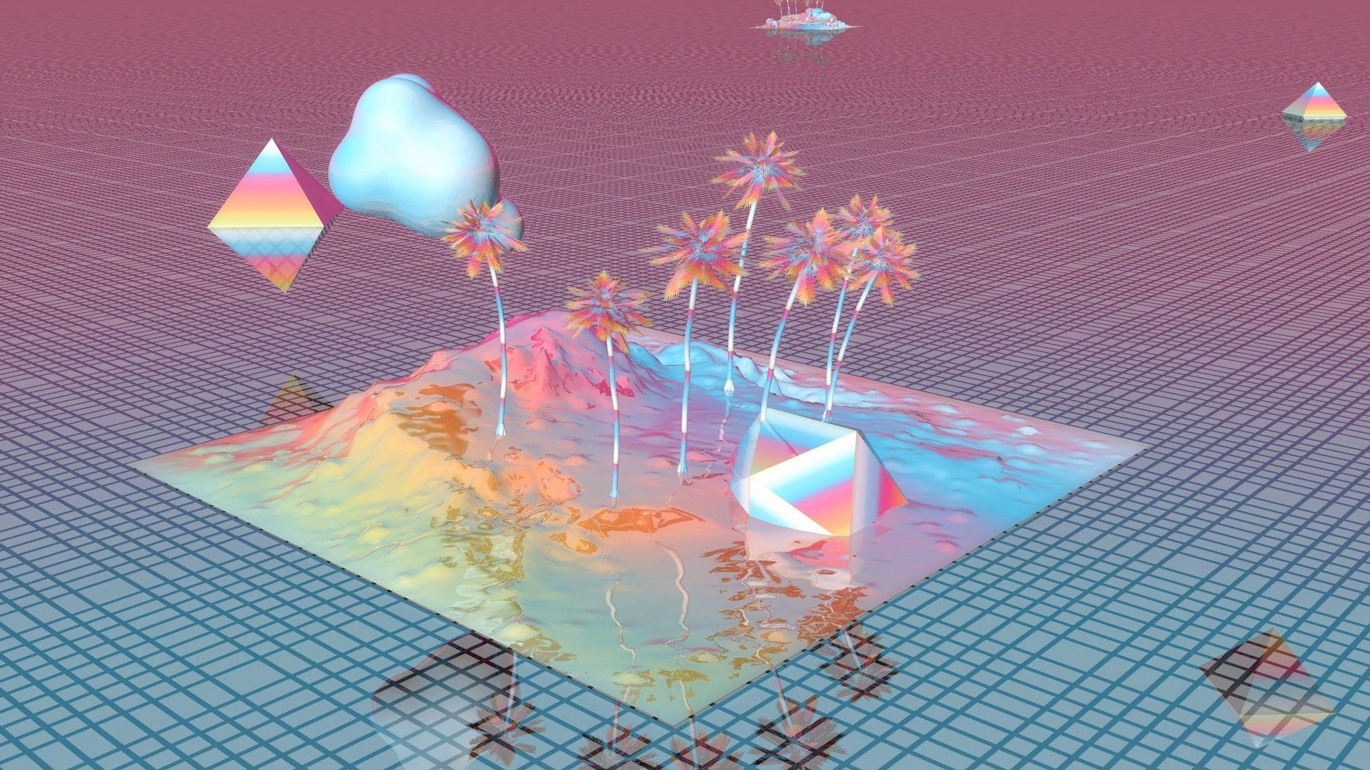 Vaporwave Wallpapers Image : 3D Object & CG Wallpapers