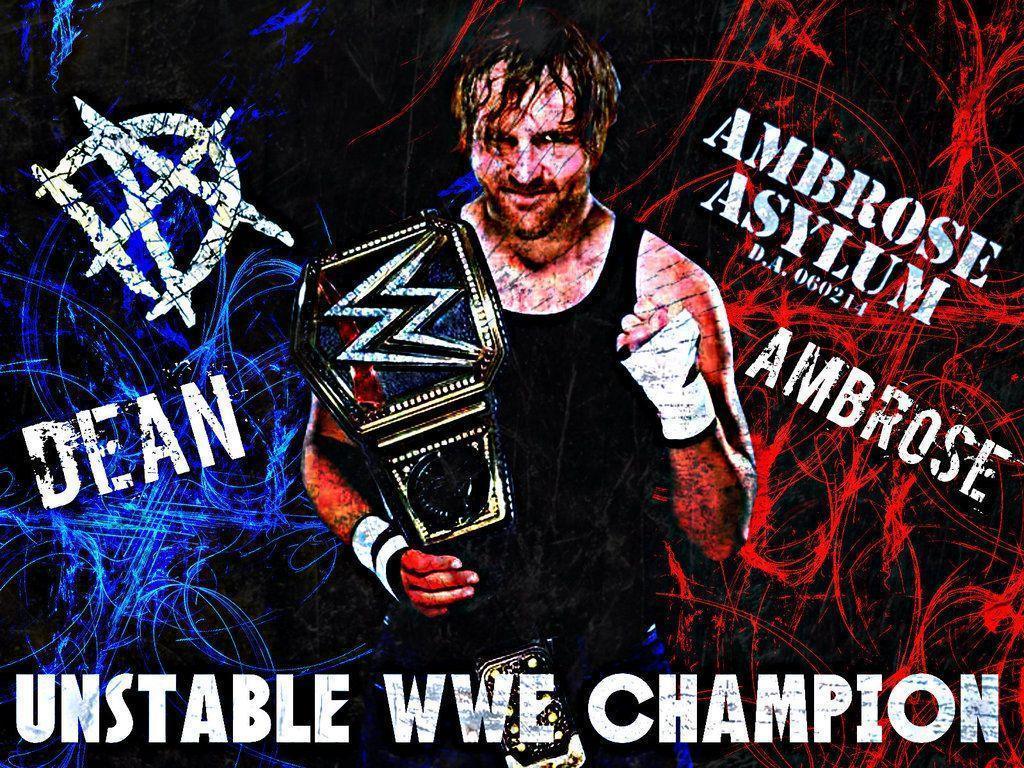 WWE Champ Dean Ambrose Badass Wallpaper