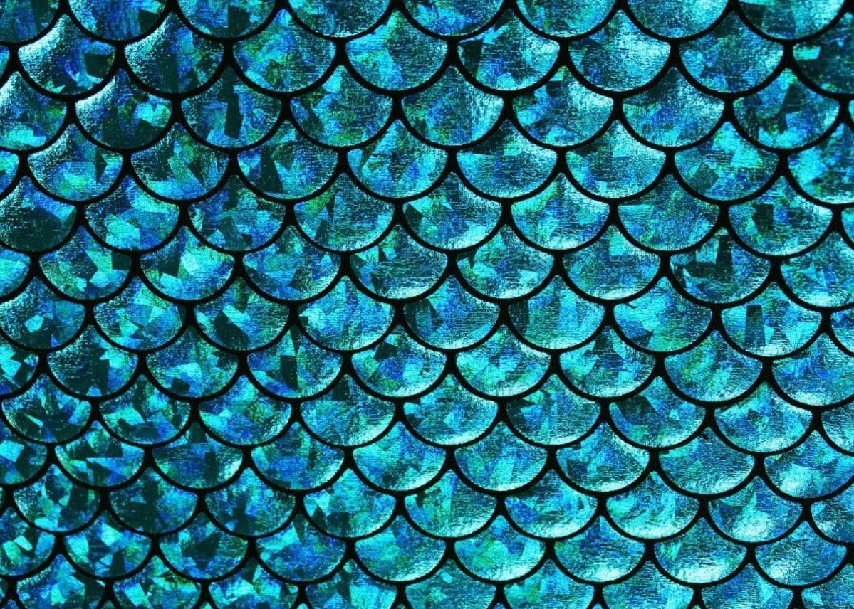 Mermaid Fish Scale Wave Japanese Magic Seamless Pattern Watercolor Hand  Drawn Bright Colorful Background With Black Contour Watercolour Scales  Shaped Texture Print For Textile Wallpaper Wrapping Stock Photo  Picture And Royalty Free