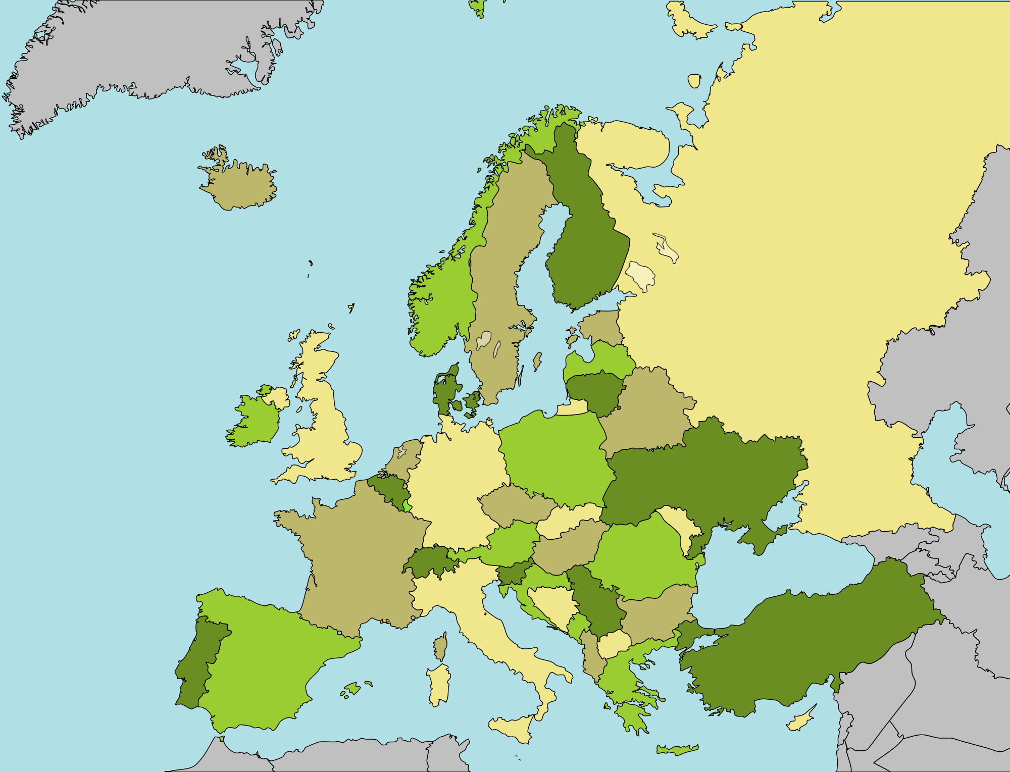 Blank European Map Wallpaper Background, Map Wallpaper