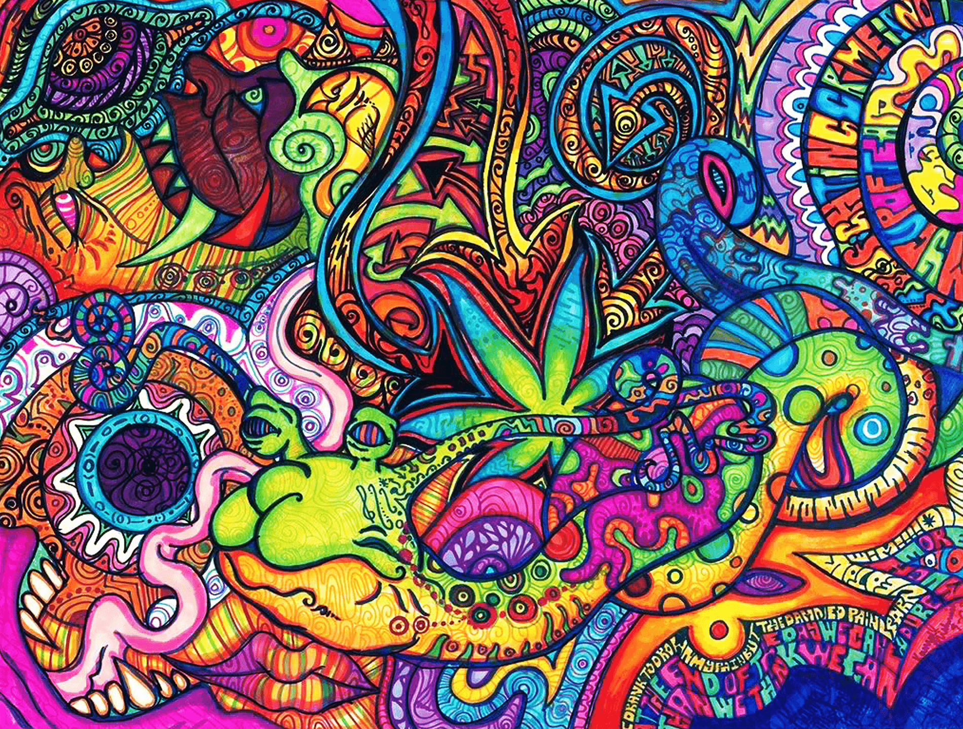 You can also upload and share your favorite trippy neon backgrounds. 