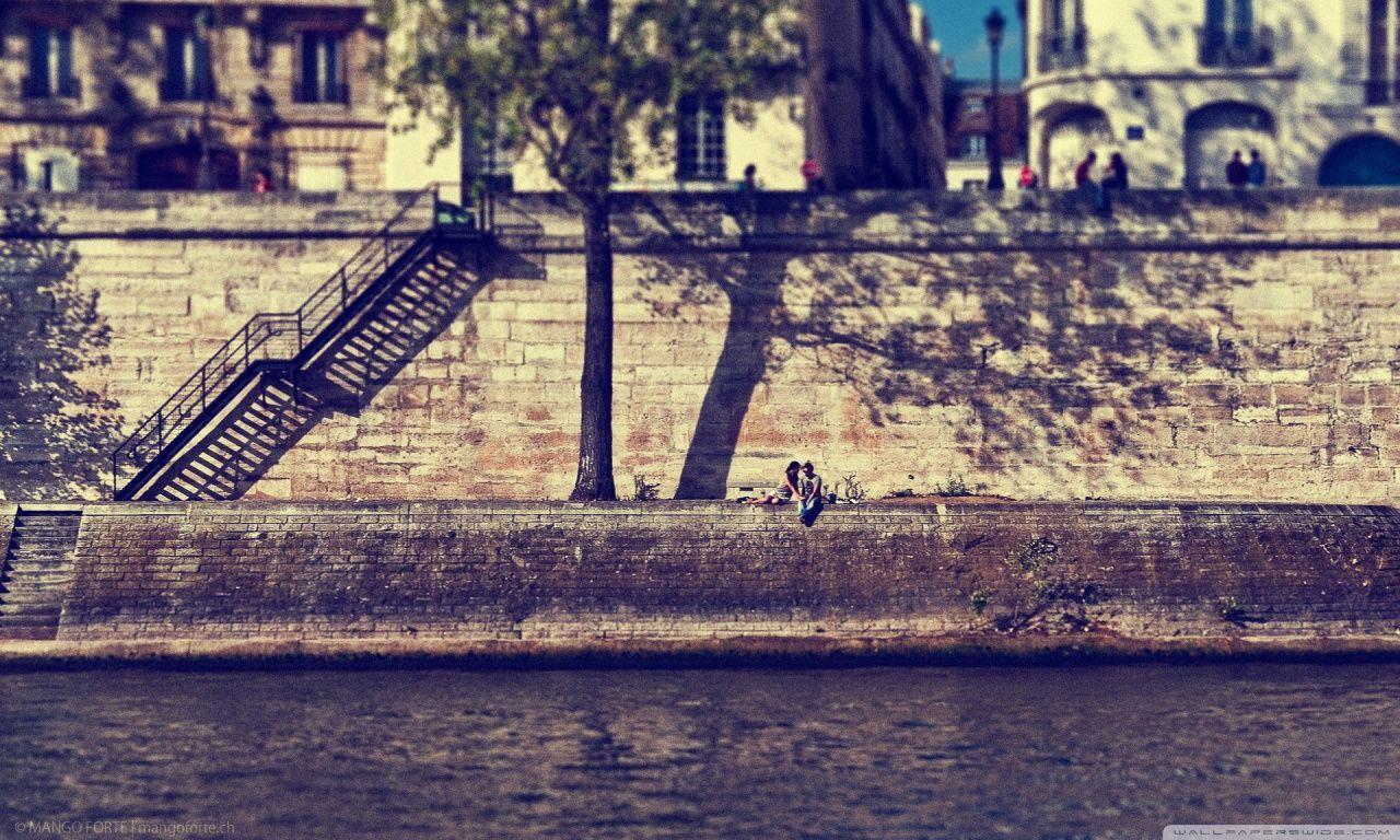 Au bord de la Seine HD desktop wallpaper, High Definition