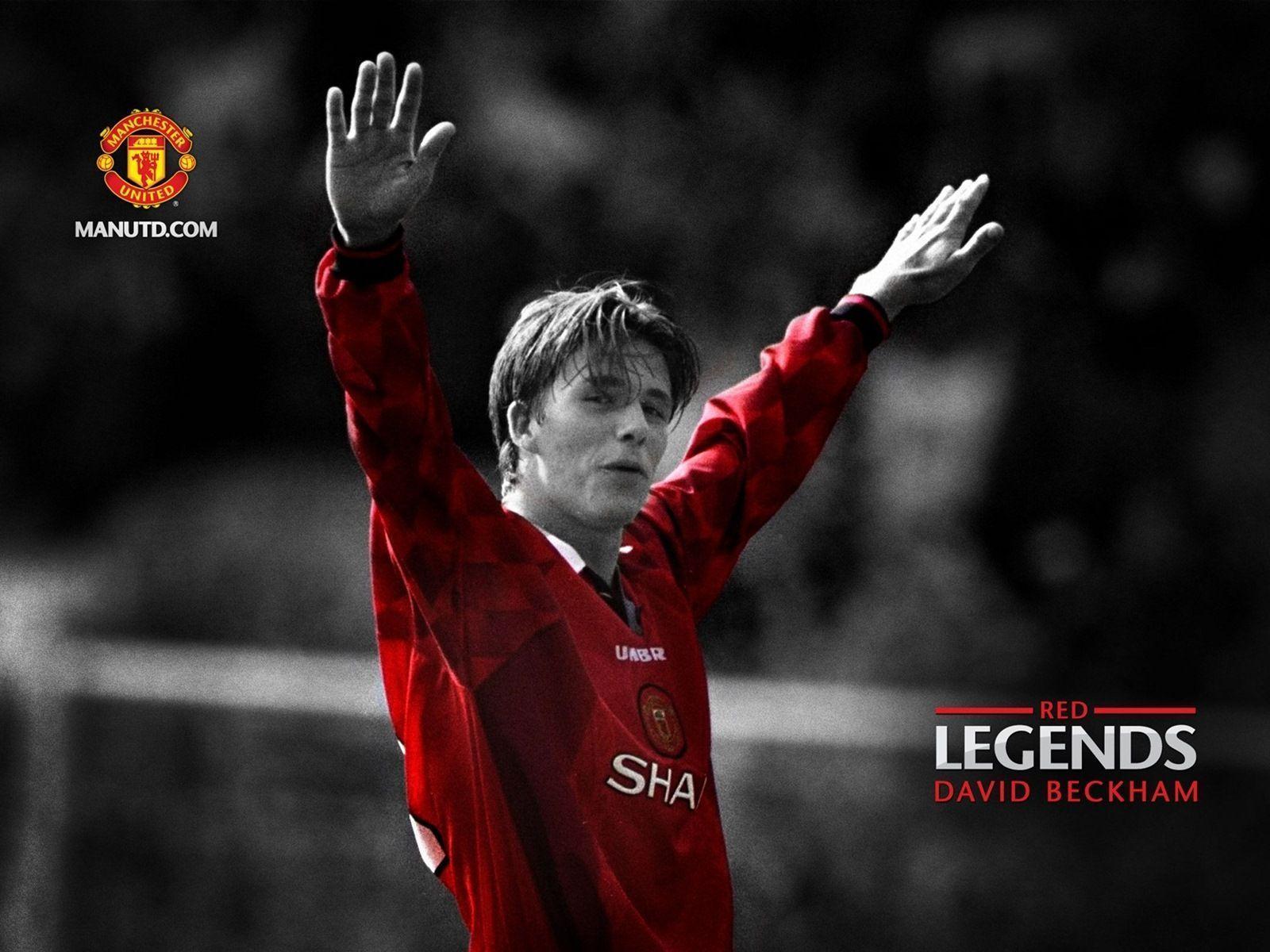 David Beckham Manchester United Wallpaper Football HD Design