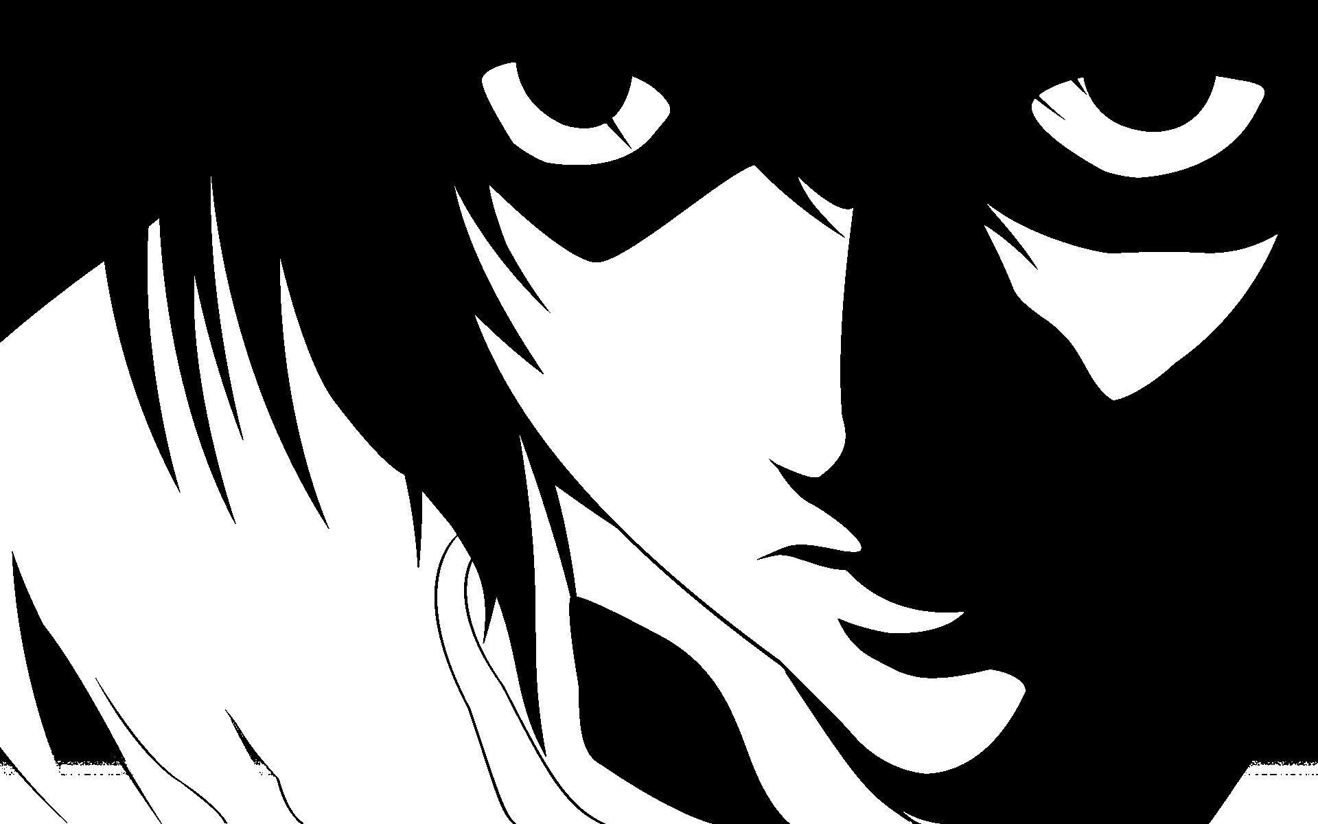 Death Note Wallpaper Anime Manga in Japan Black and White