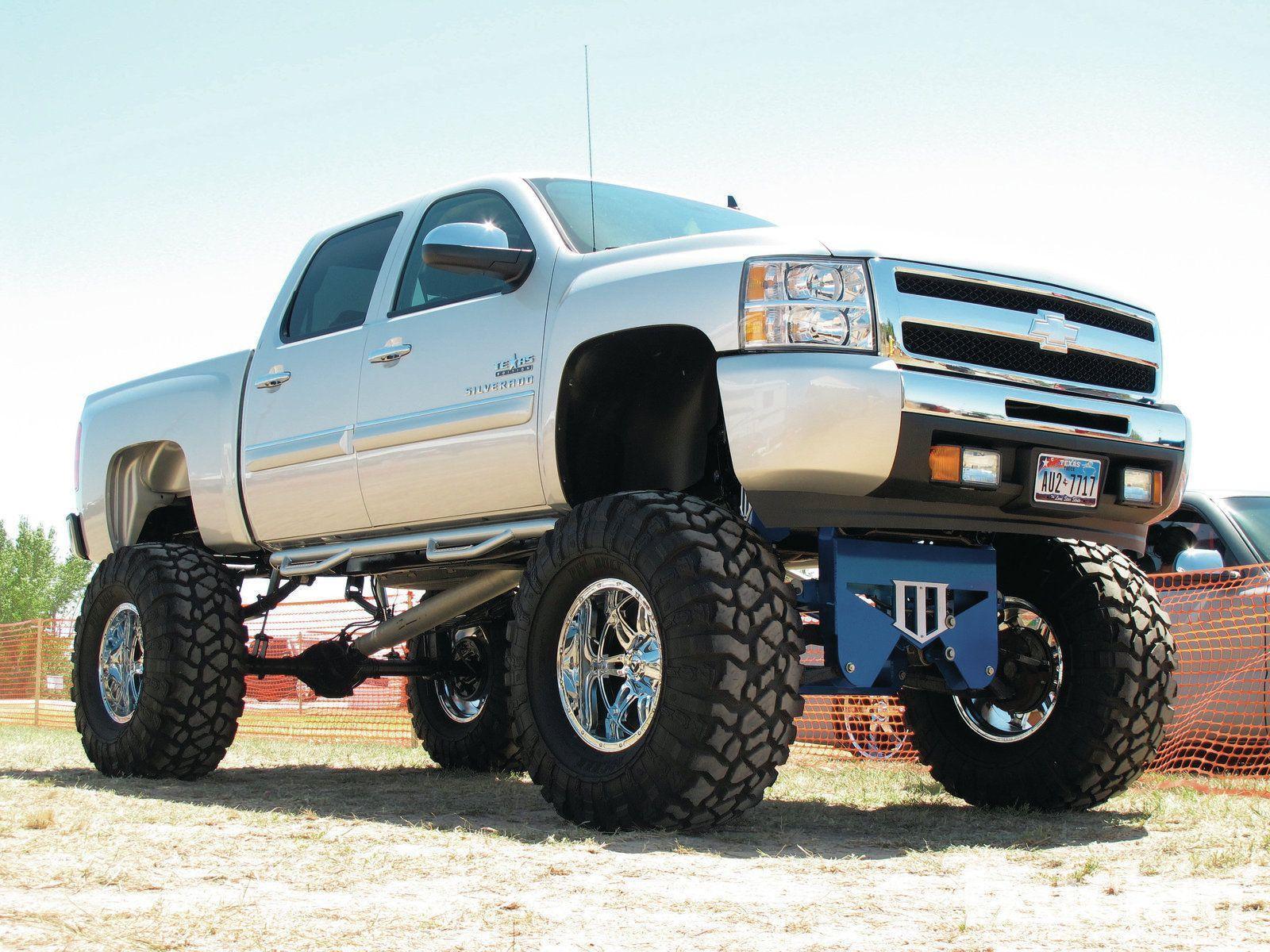 chevy trucks jacked up wallpaper