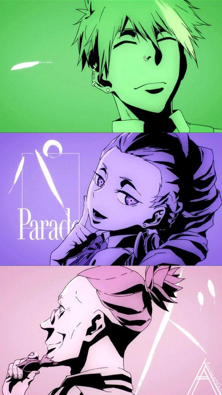 Death Parade - Personagens de anime (minimalista) 6K baixar papel de parede