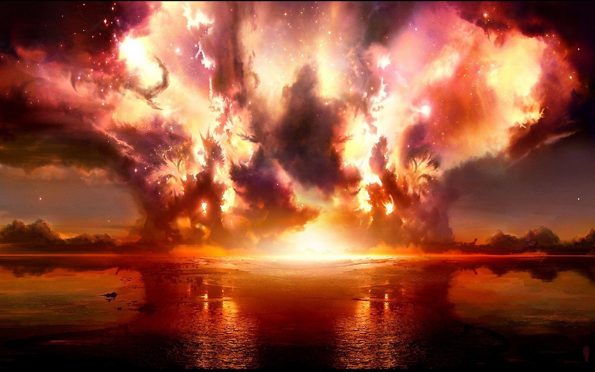 Explosions fire wallpaper. PC