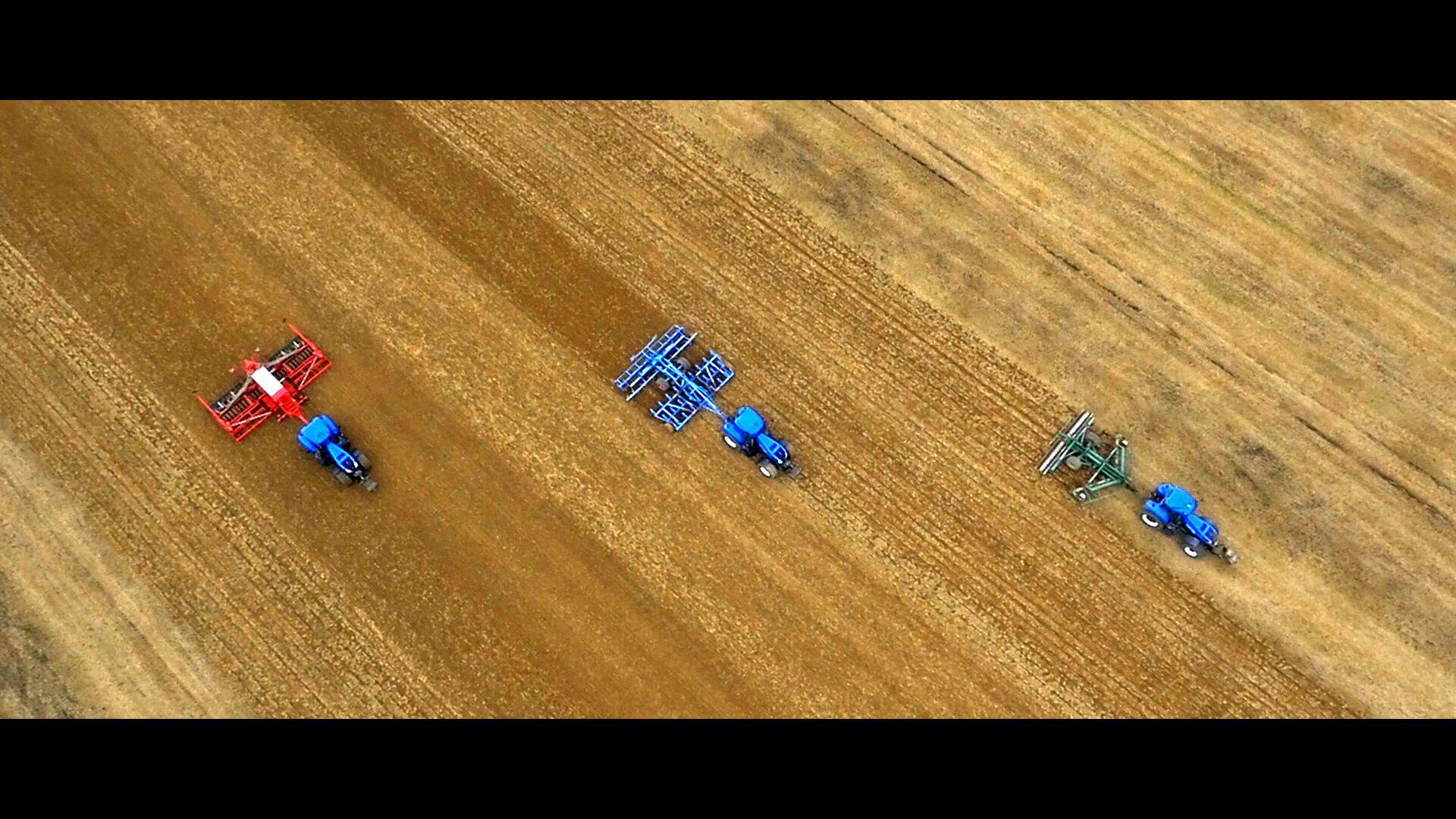 Aerial drone filming for farms and agriculture
