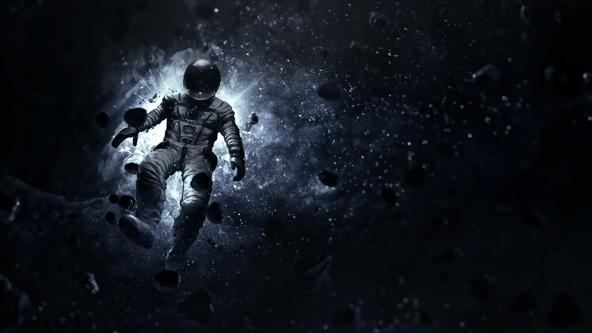 space, Stars, Floating, Depth Of Field, Low Poly Wallpaper HD