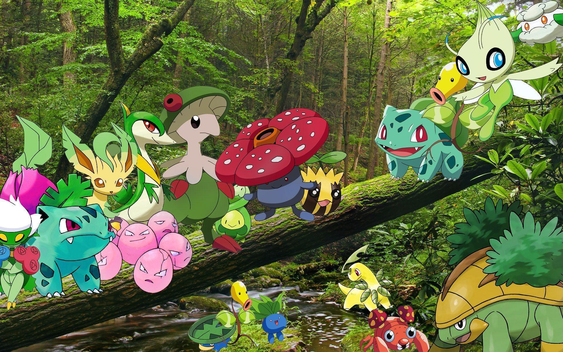 grass pokemon wallpaper