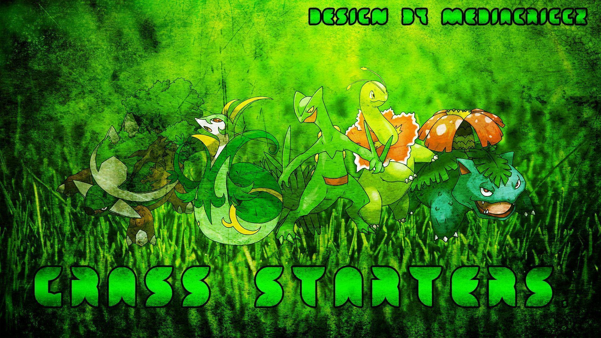 Pokemon Grass Starters Wallpaper