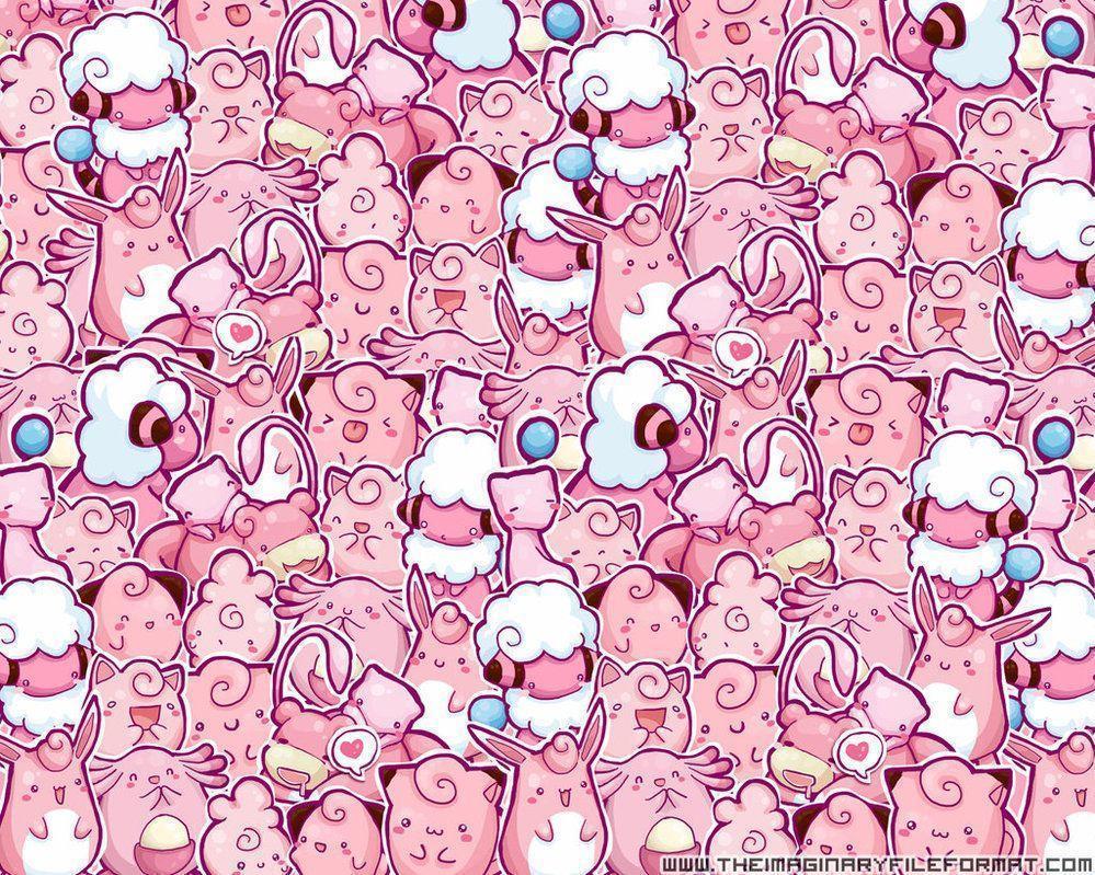 Pink Pokemon Wallpaper By PeterPan Syndrome