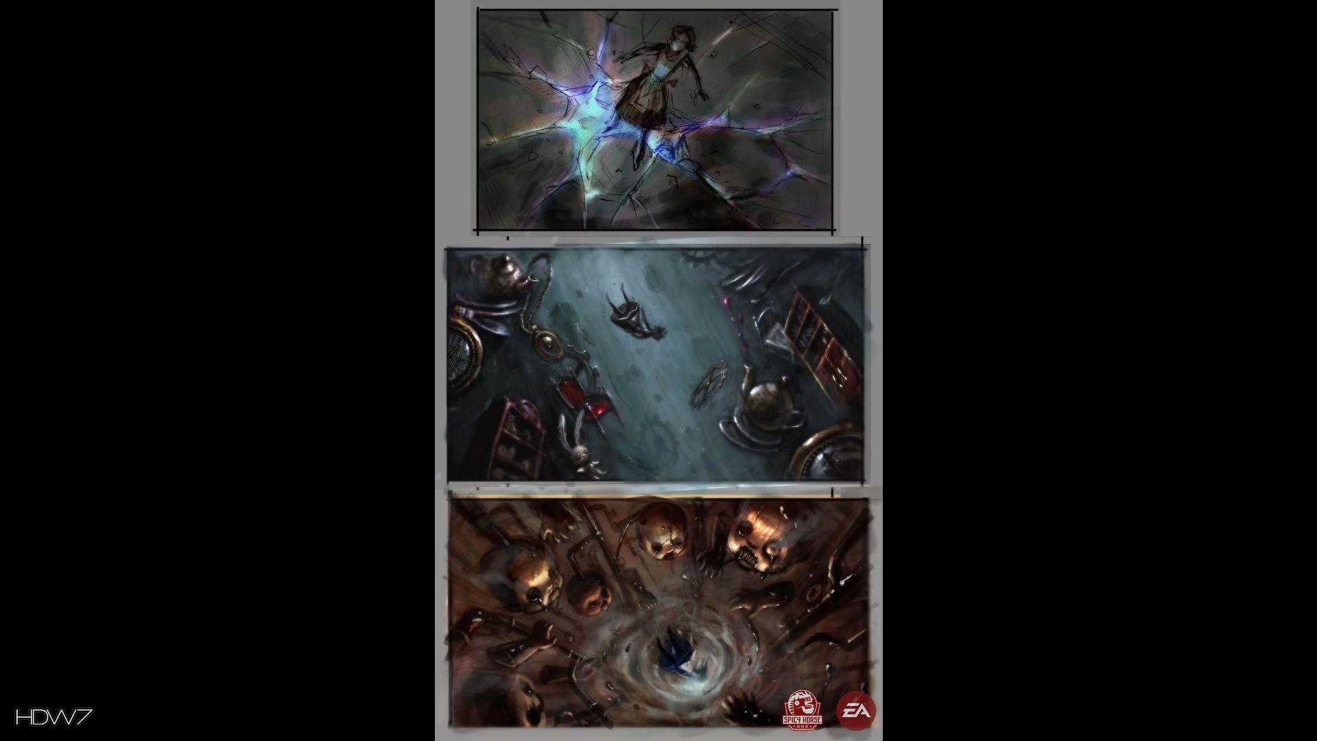 alice madness returns fall to wonderland widescreen HD wallpaper