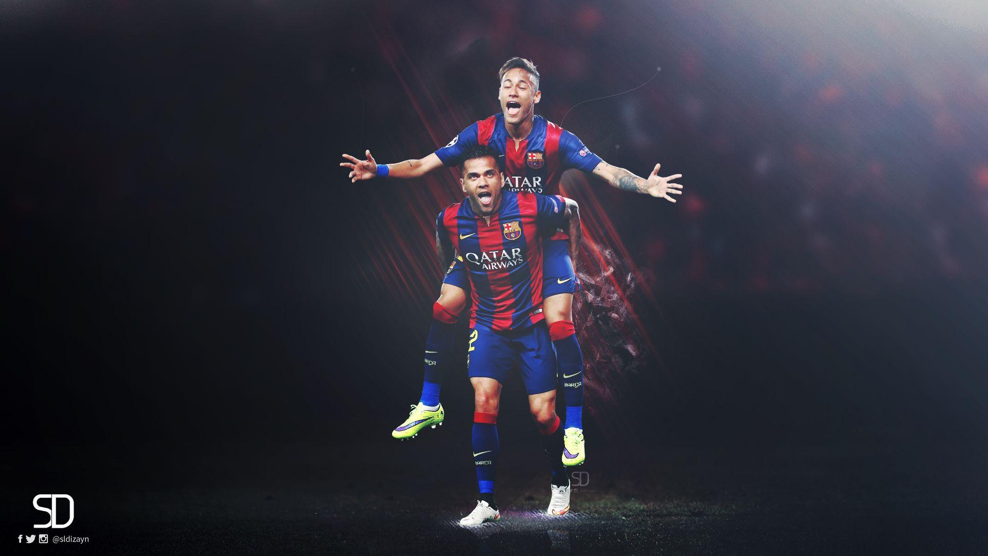 Dani Alves Neymar FC Barcelona Wallpaper. Football Wallpaper HD