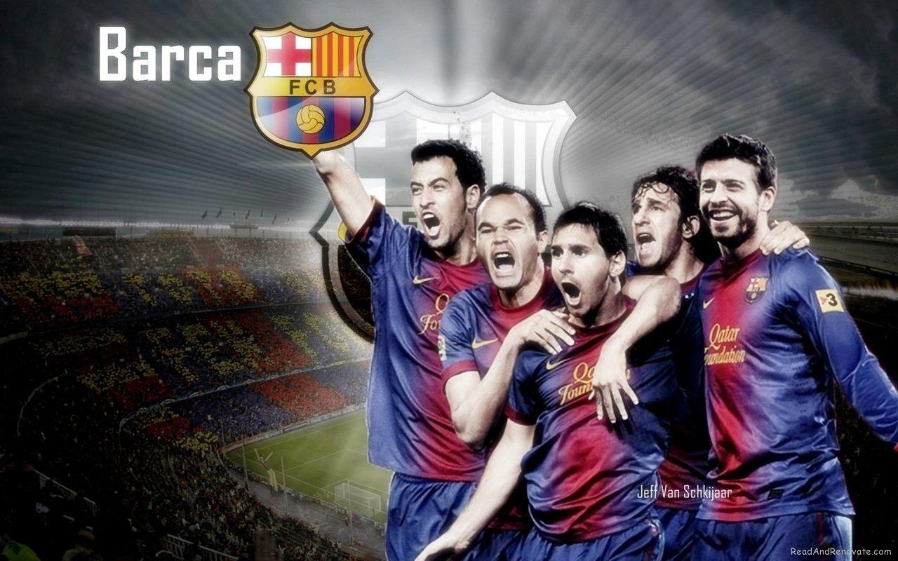 Football Young Stars: FC Barcelona team Wallpaper 2013