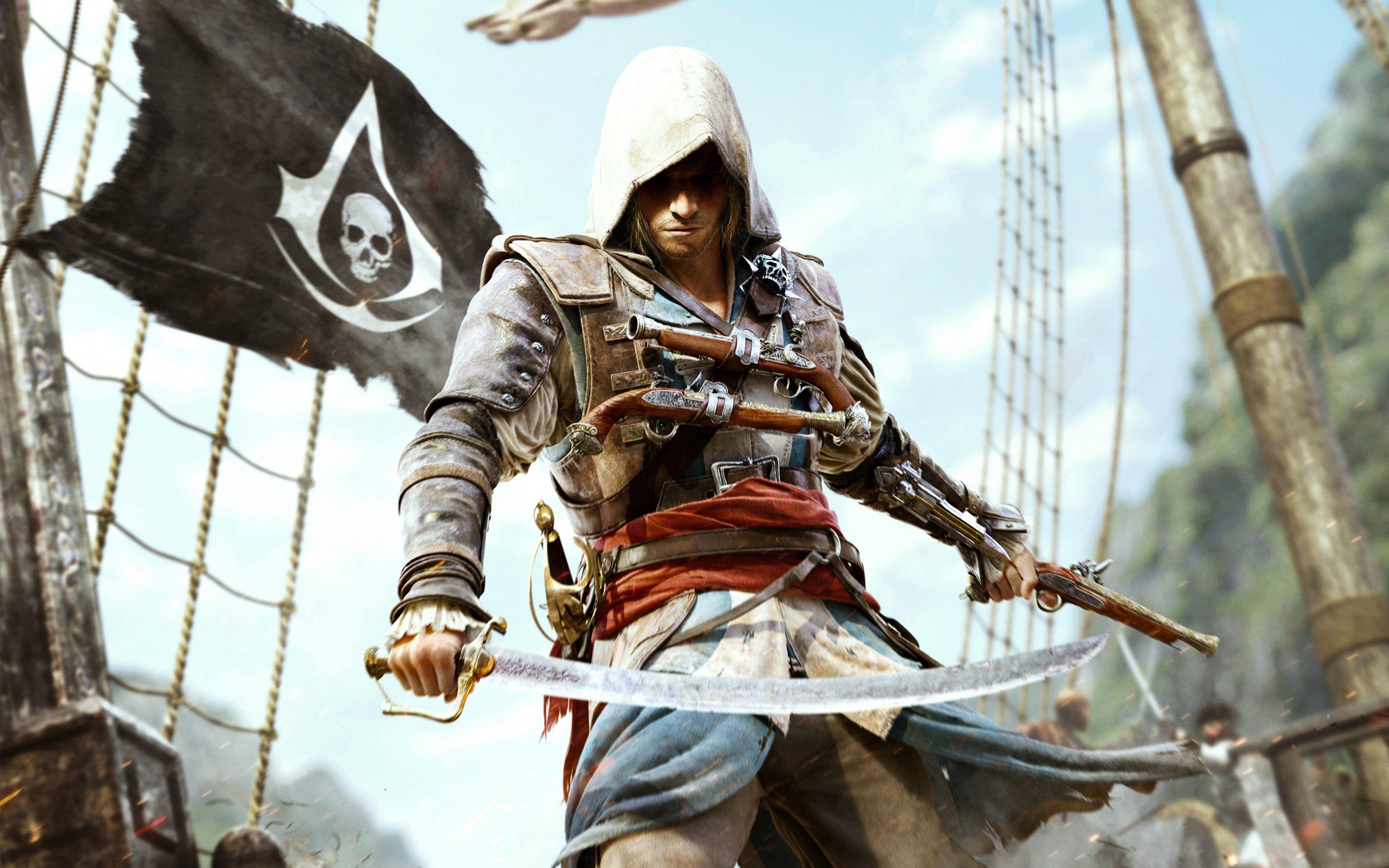 Assassins Creed 4 With Sabre Wallpaper HD / Desktop and Mobile