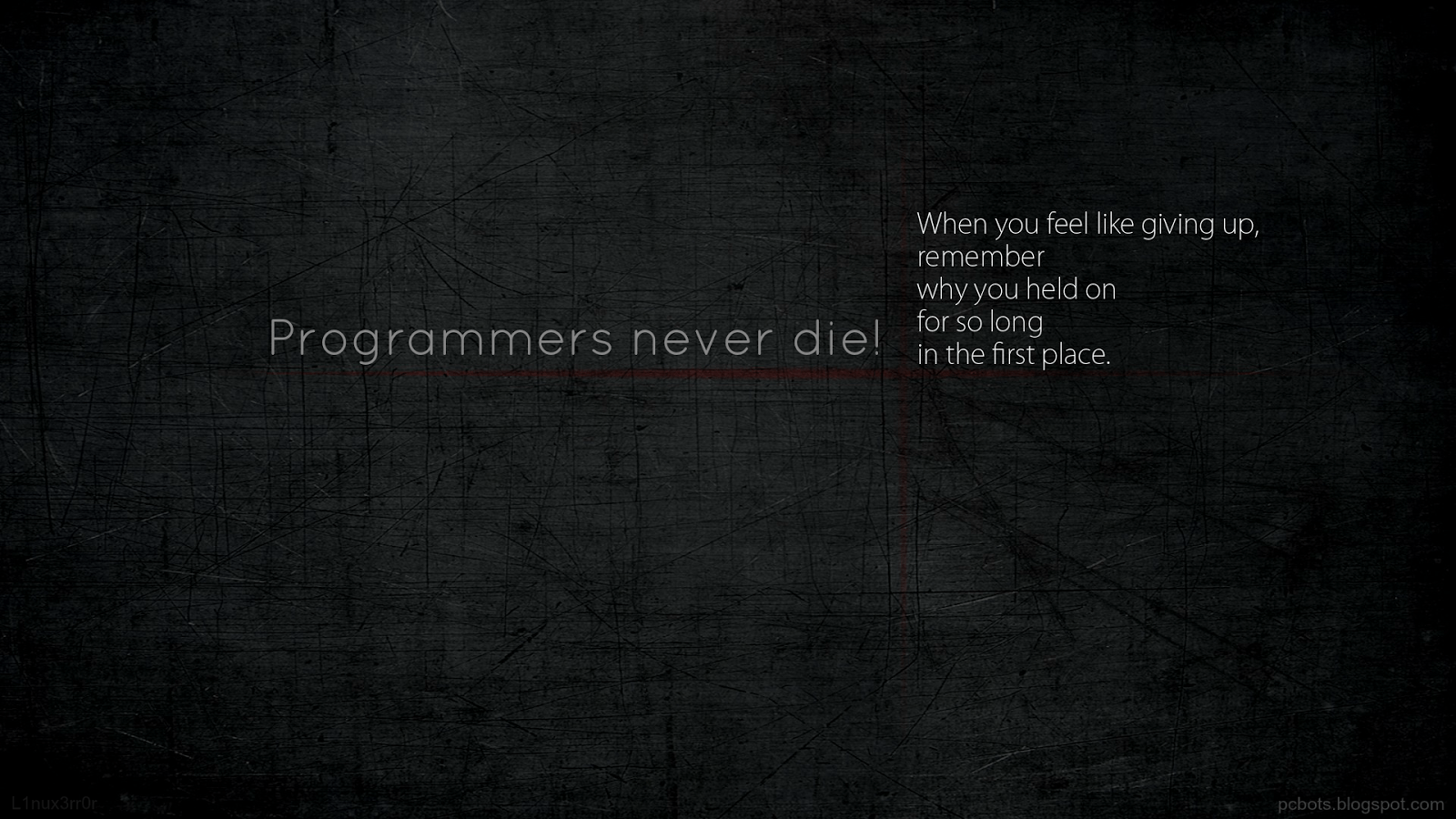 Programmer Never Die Wallpaper and Background Imagex900