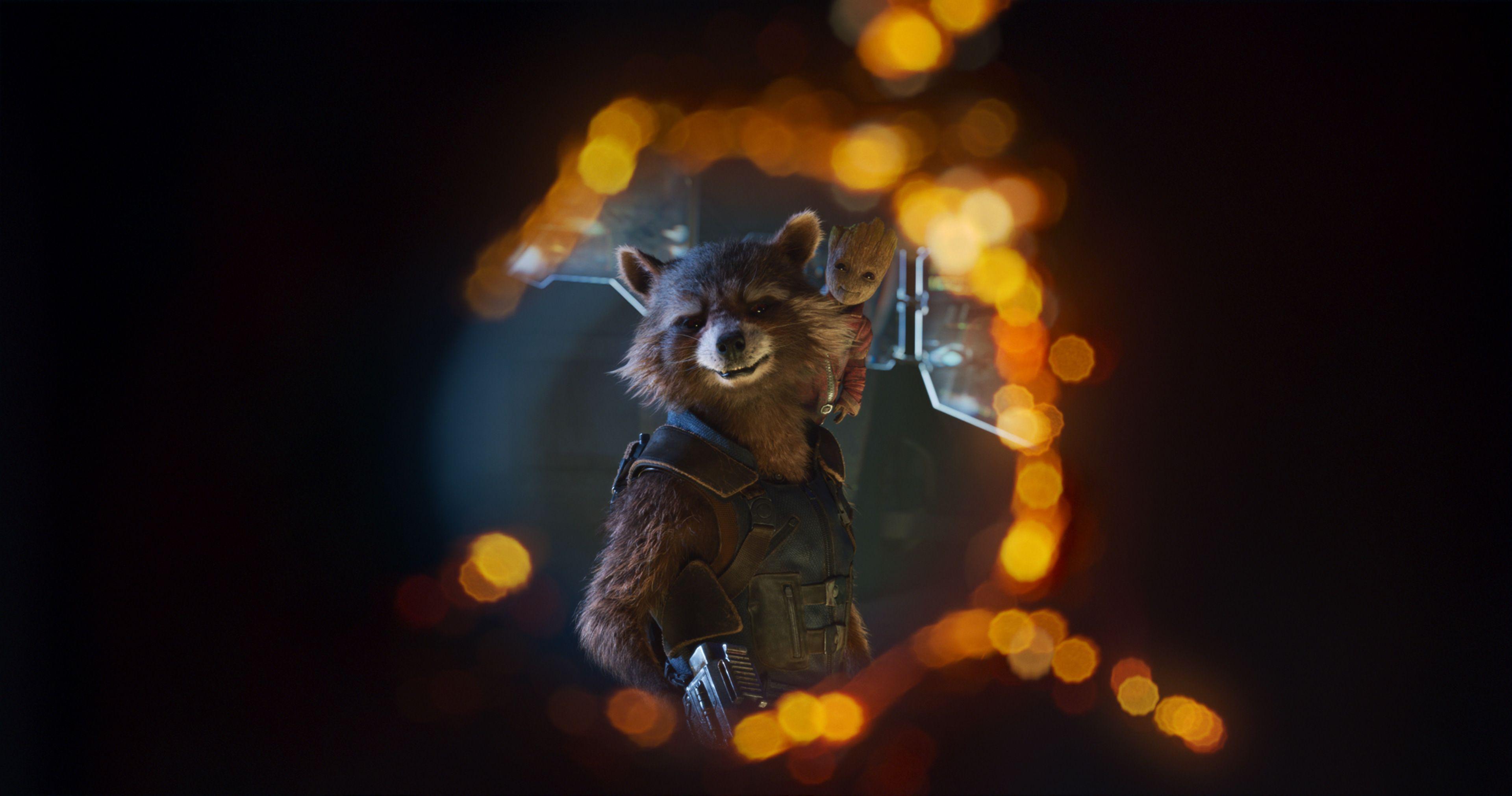 Wallpaper Rocket Raccoon, Baby Groot, Guardians of the Galaxy Vol