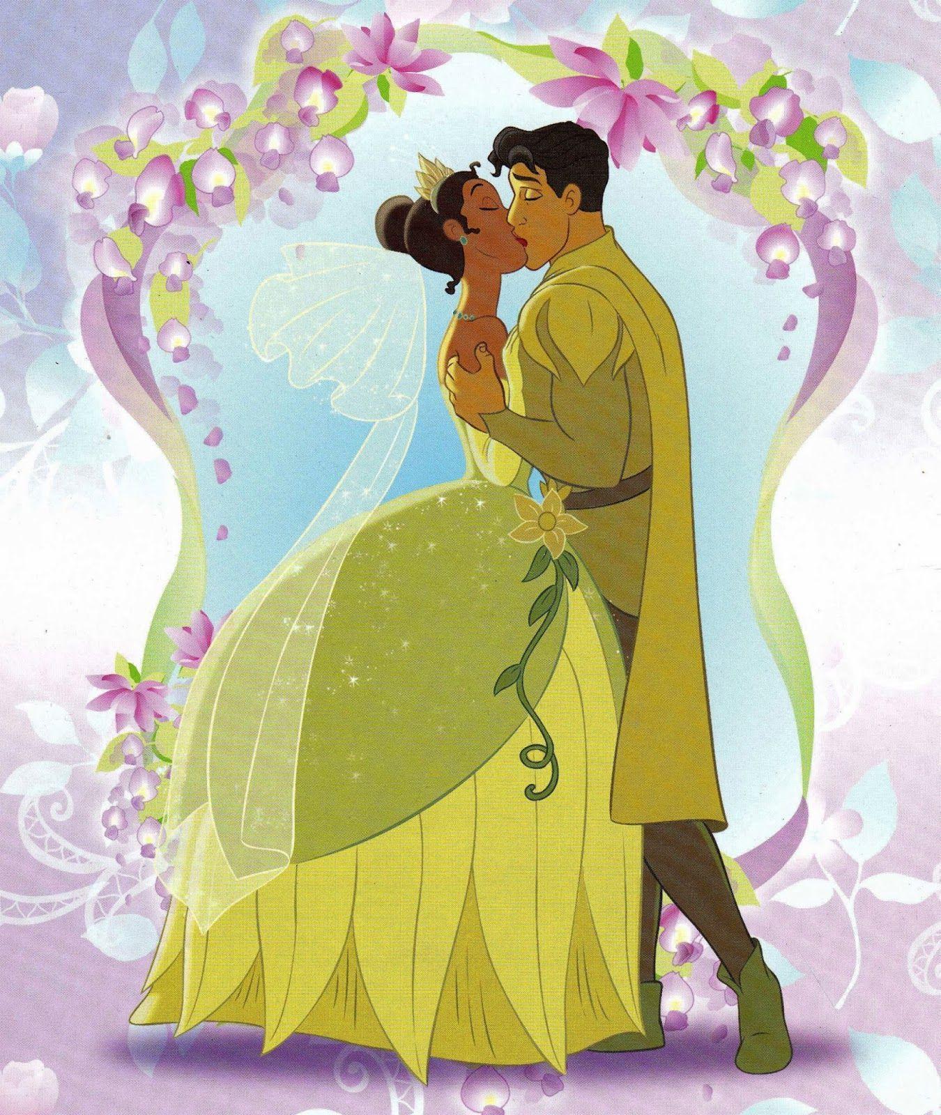 Tiana and naveen after wedding the princess and the frog wallpaper