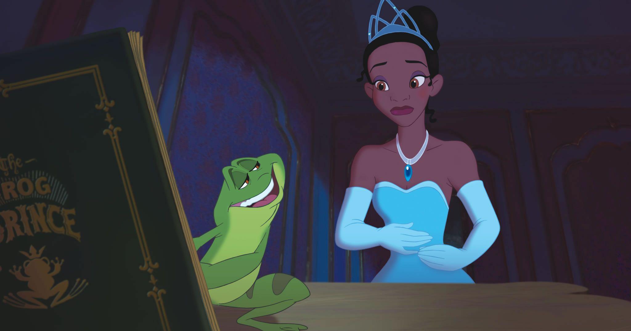 Prince Naveen and Tiana from Disney's Princess and the Frog