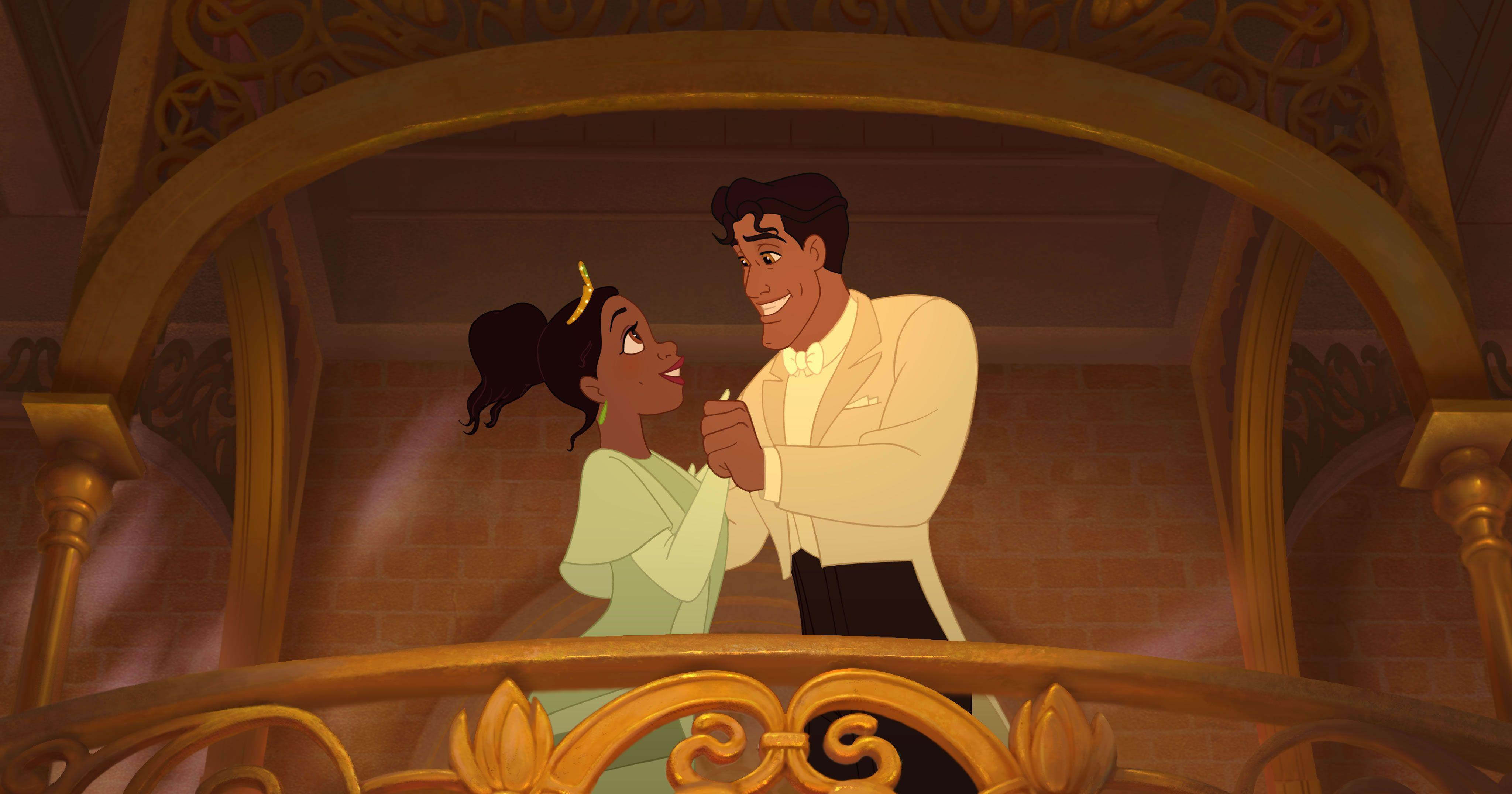 Naveen and Tiana from Disney's Princess and the Frog Desktop Wallpaper