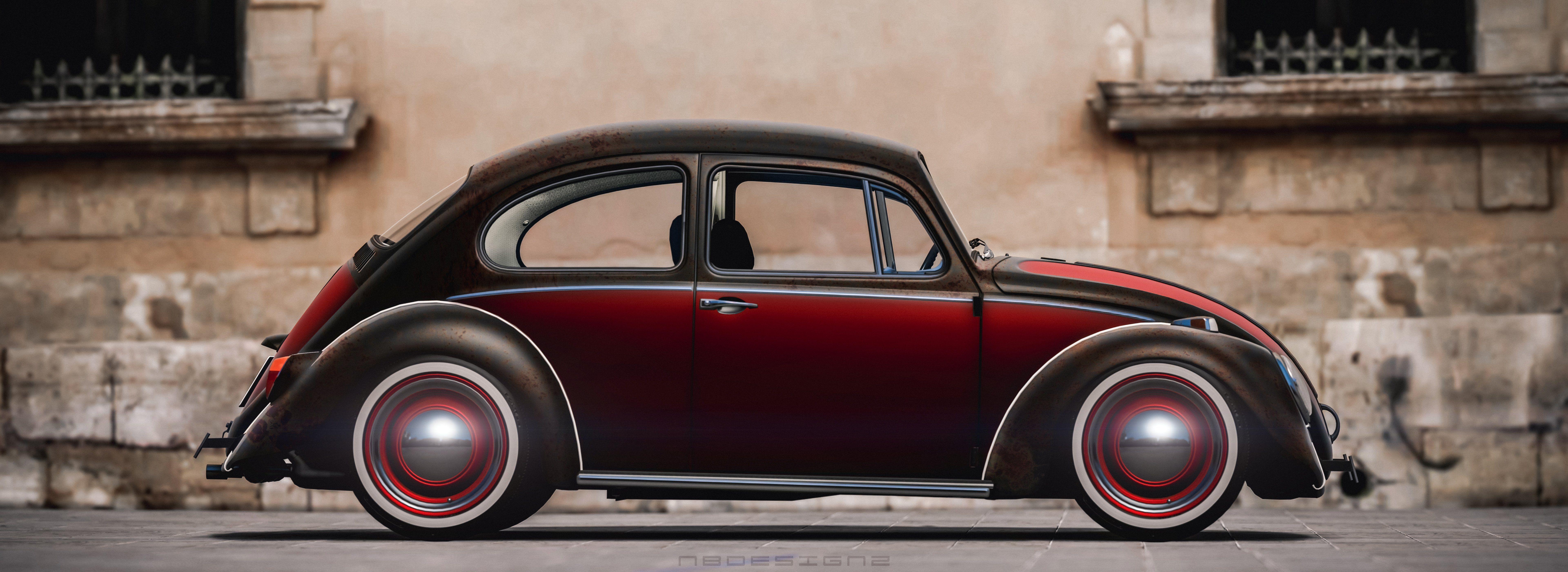 VW Beetle KA wallpaperx2800