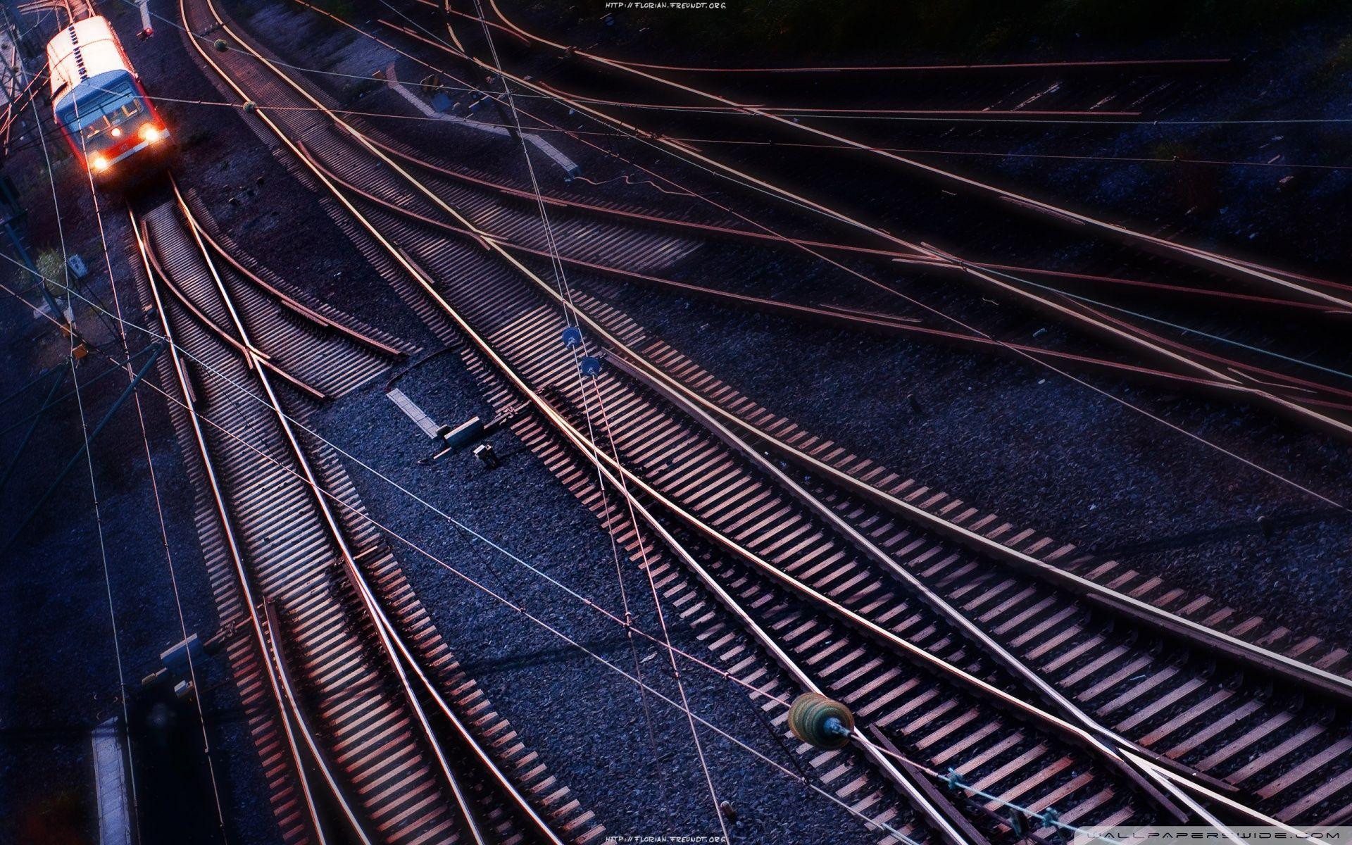 Railway Lines HD desktop wallpaper, High Definition, Fullscreen