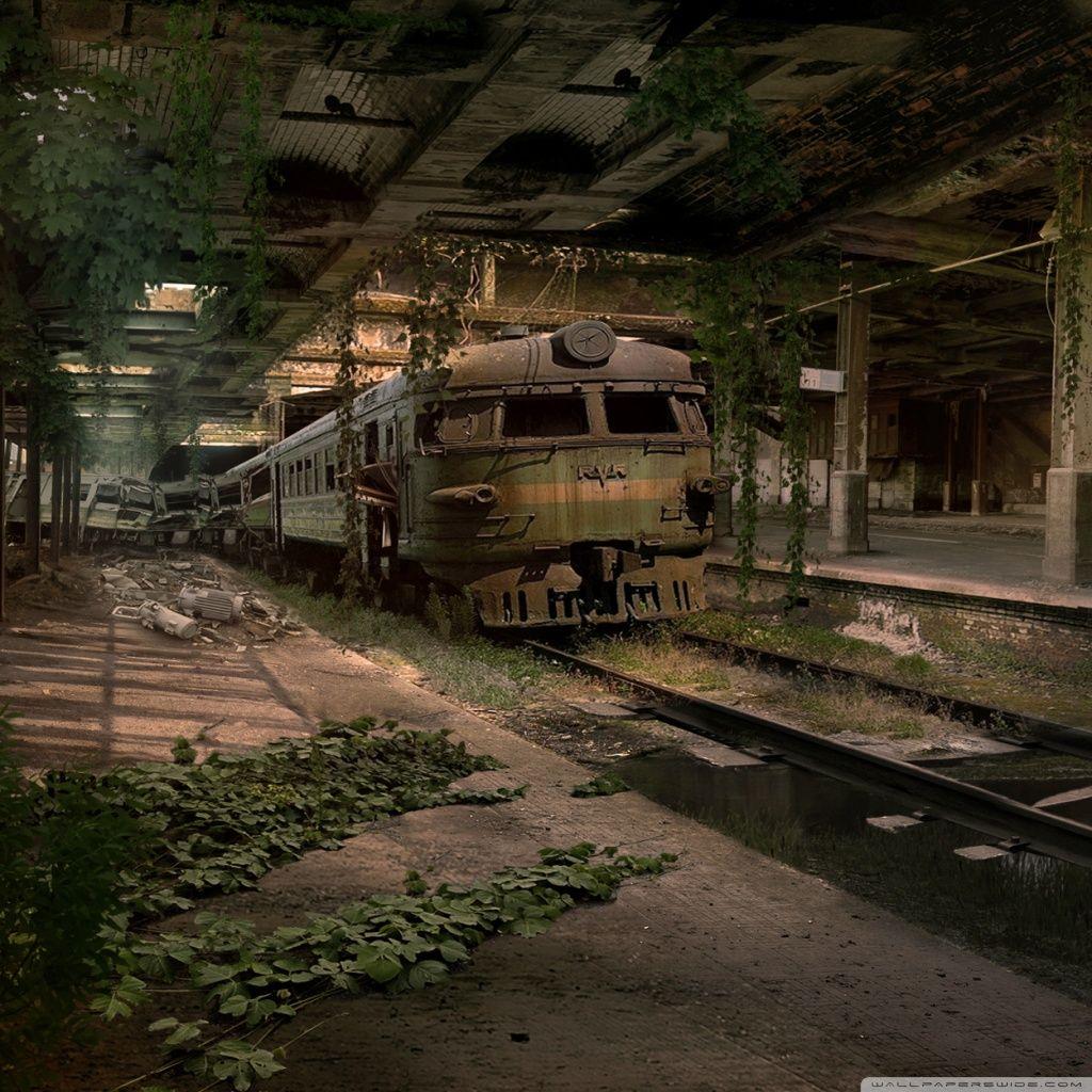 Abandoned Train Station HD desktop wallpaper, High Definition