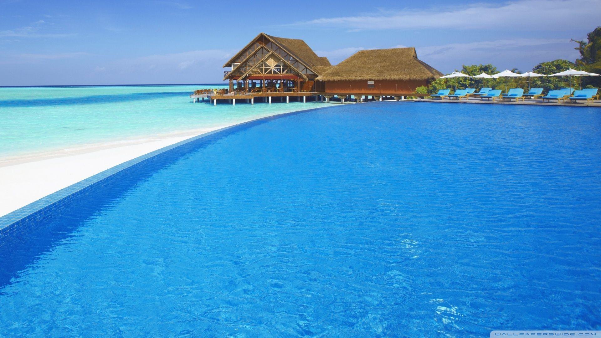 Resort Swimming Pool HD desktop wallpaper, Fullscreen, Mobile