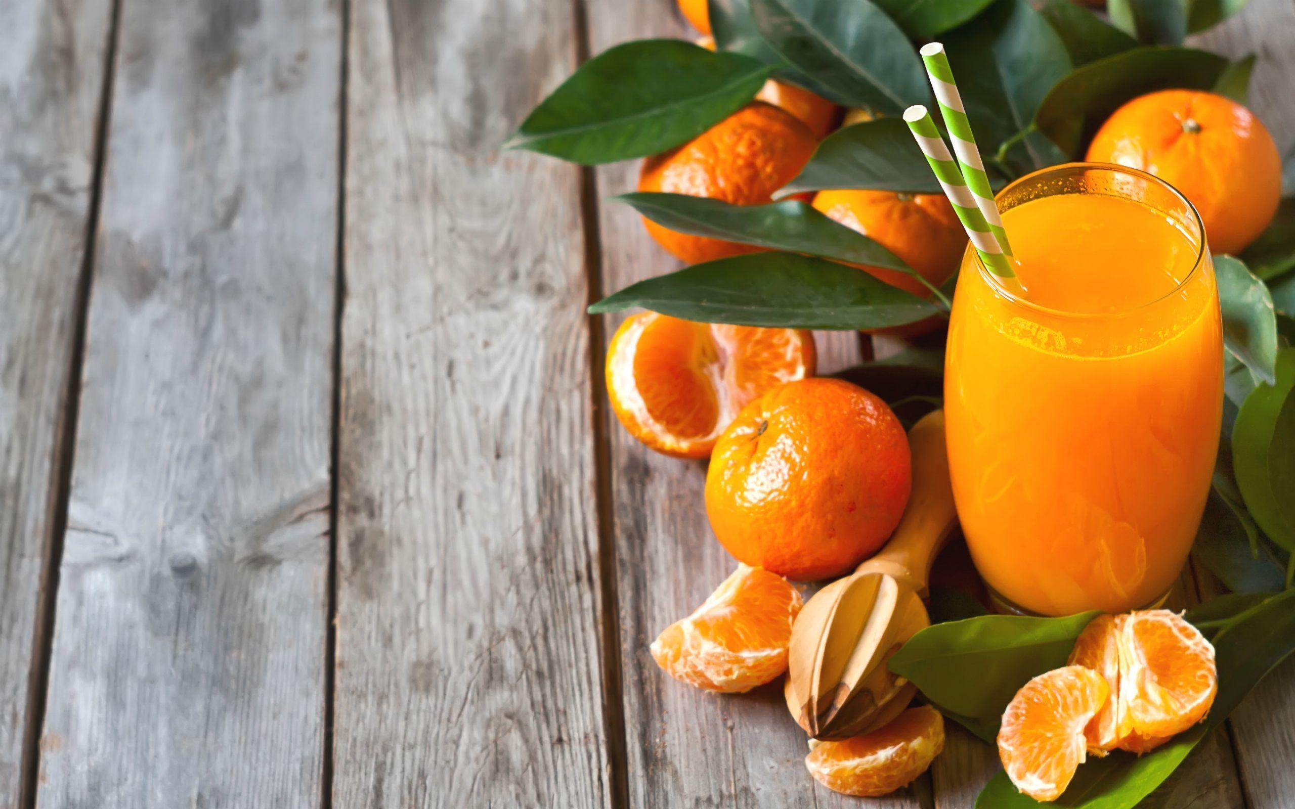 Fruit Orange Juice Glass Wallpaper HD Download For Desktop