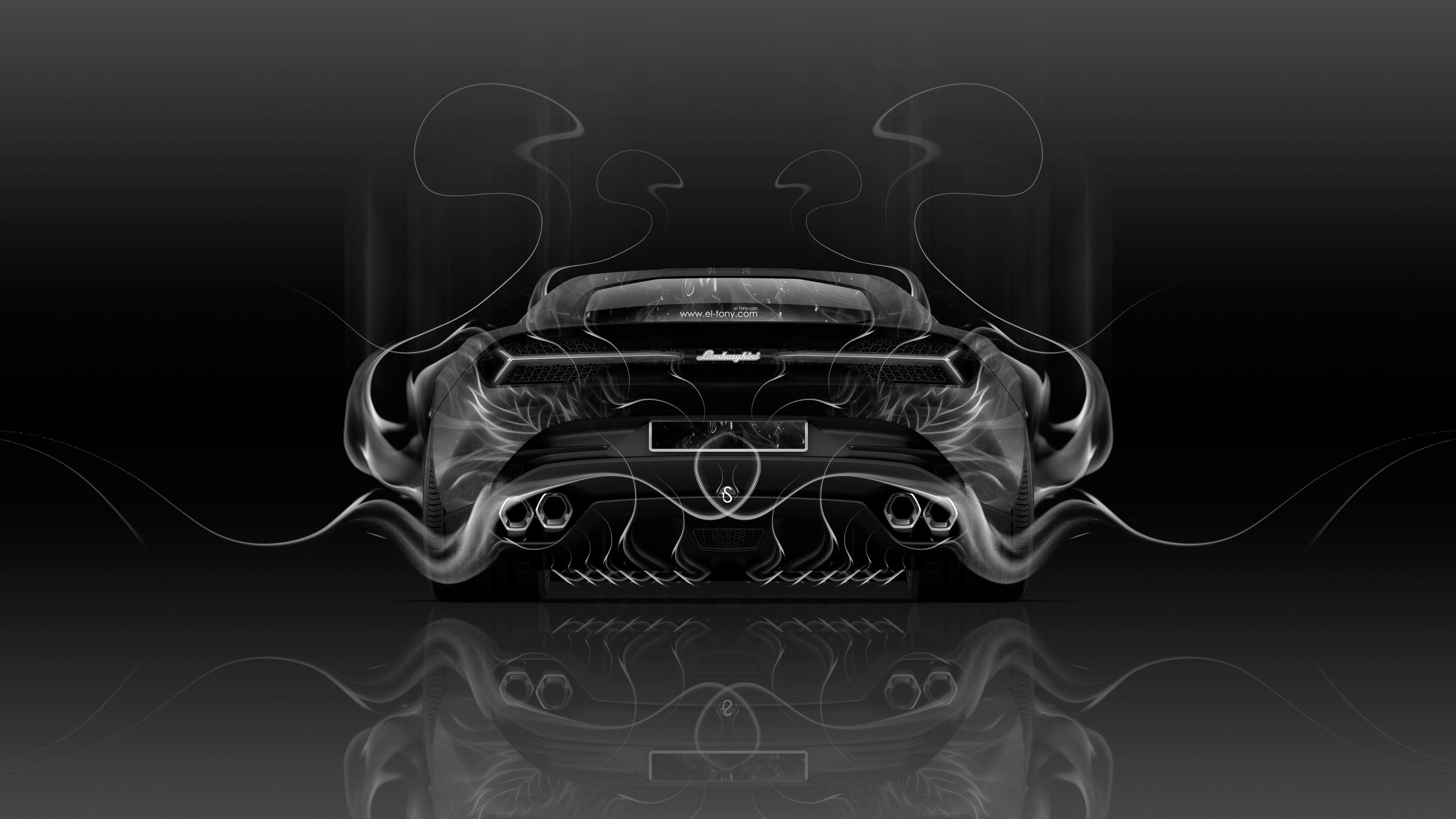 Lamborghini Asterion Back Fire Abstract Car 2015 Wallpaper el