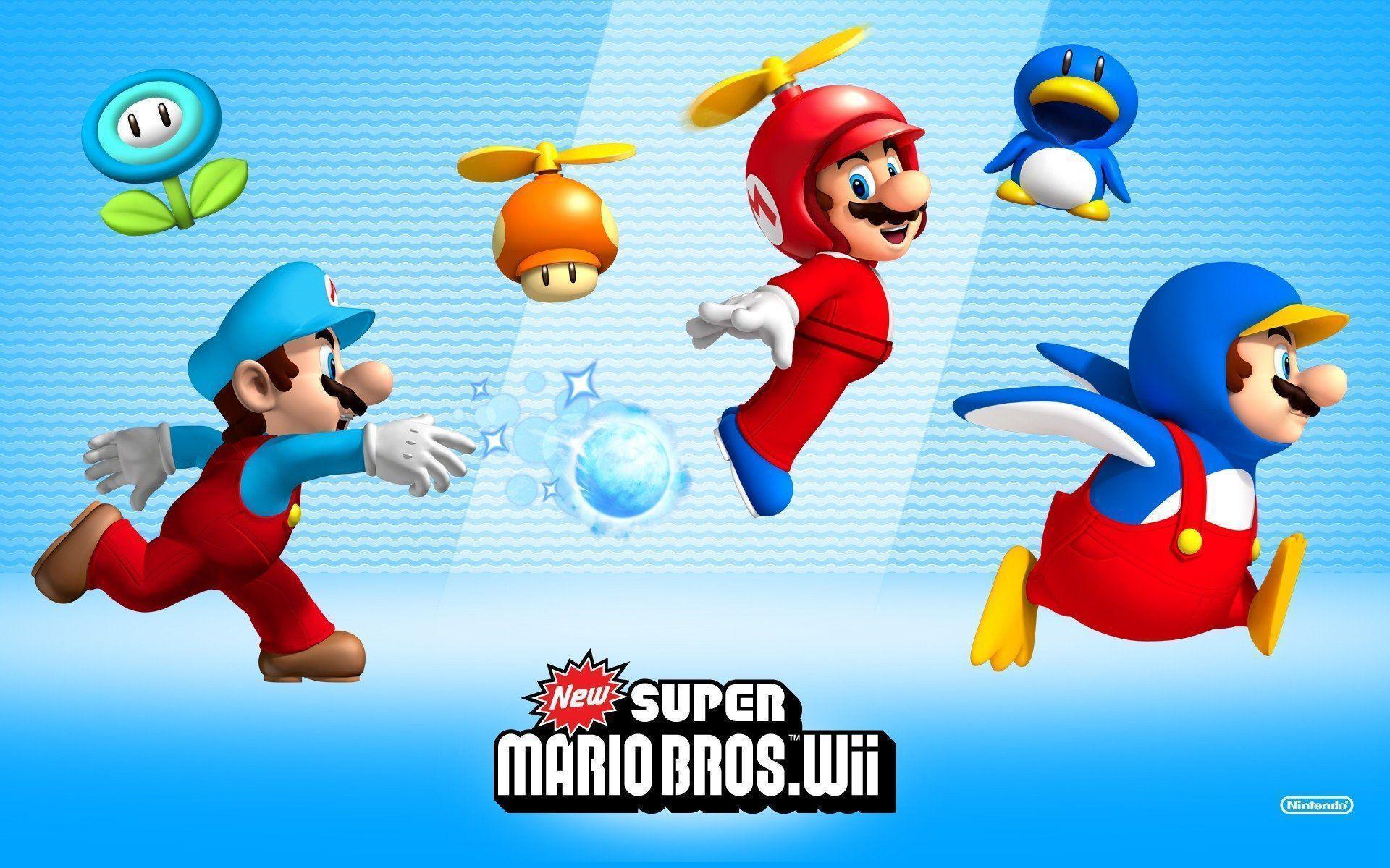 New Super Mario Bros. Wii HD Wallpaper. Background