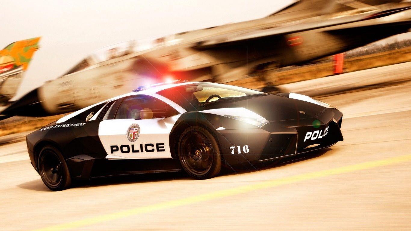 Wallpaper Police Car HD Lamborghini 1366768 251814 Police Car