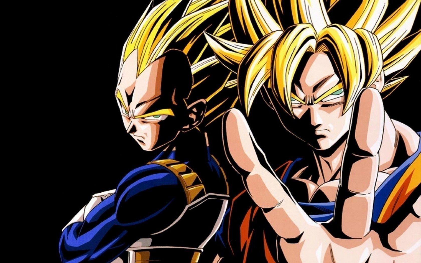 goku vs majin vegeta wallpaper