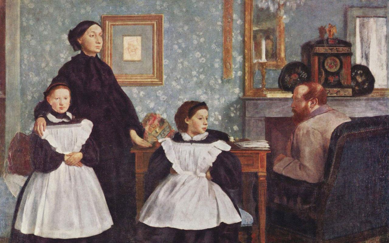Best artist Degas of the Bellelli Family