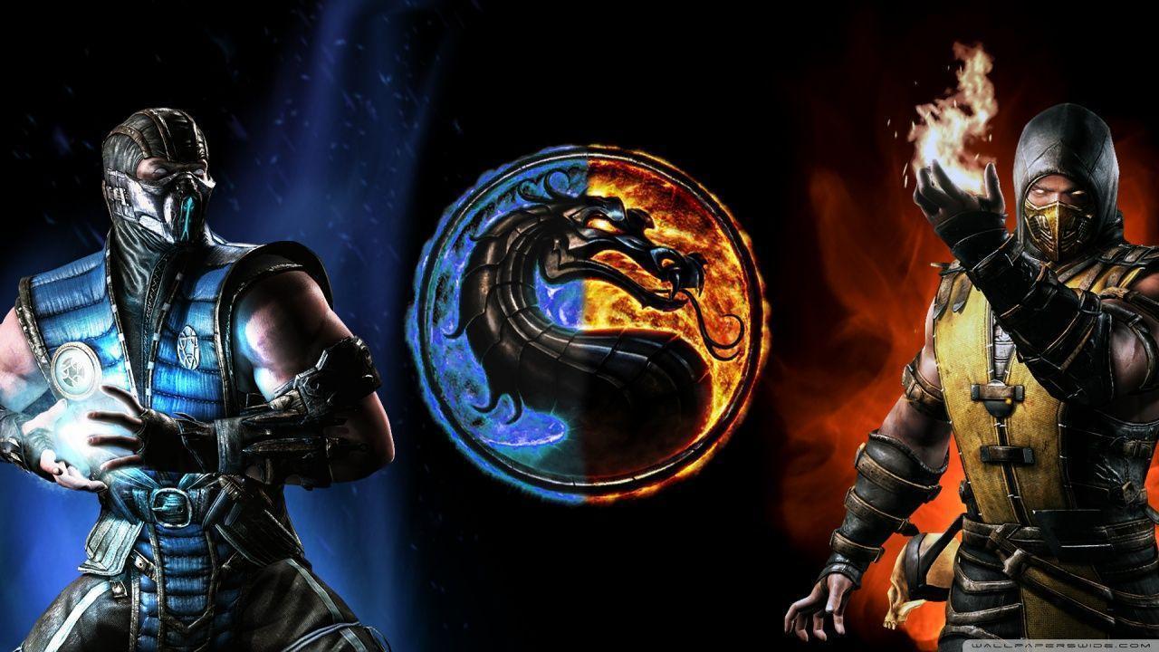 Mortal Kombat X, SubZero vs Scorpion HD desktop wallpaper, High