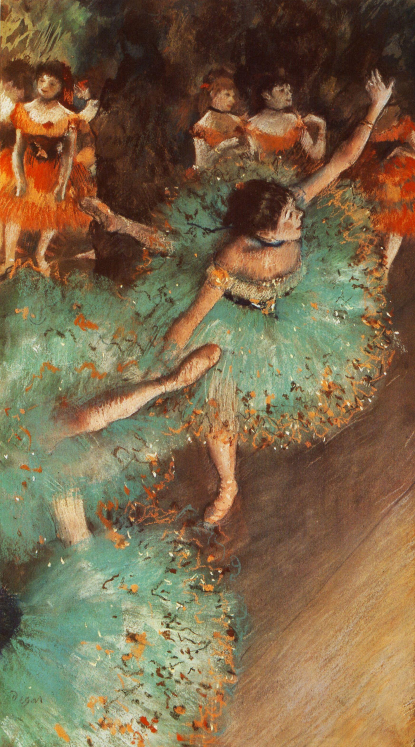 The Green Dancer Degas Degas creeps me out, pedophile man