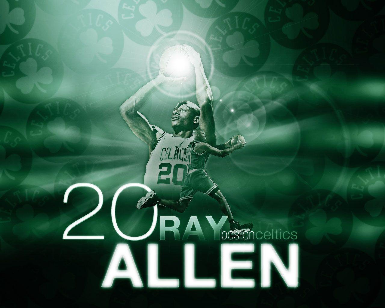 Ray Allen Celtics No. 20 Wallpaper. Basketball Wallpaper at