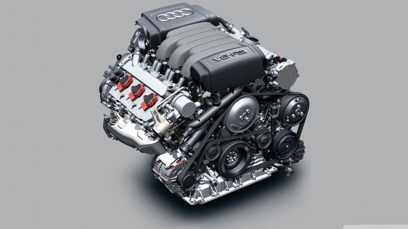 Audi V6 FSI Engine HD desktop wallpaper, Widescreen, High