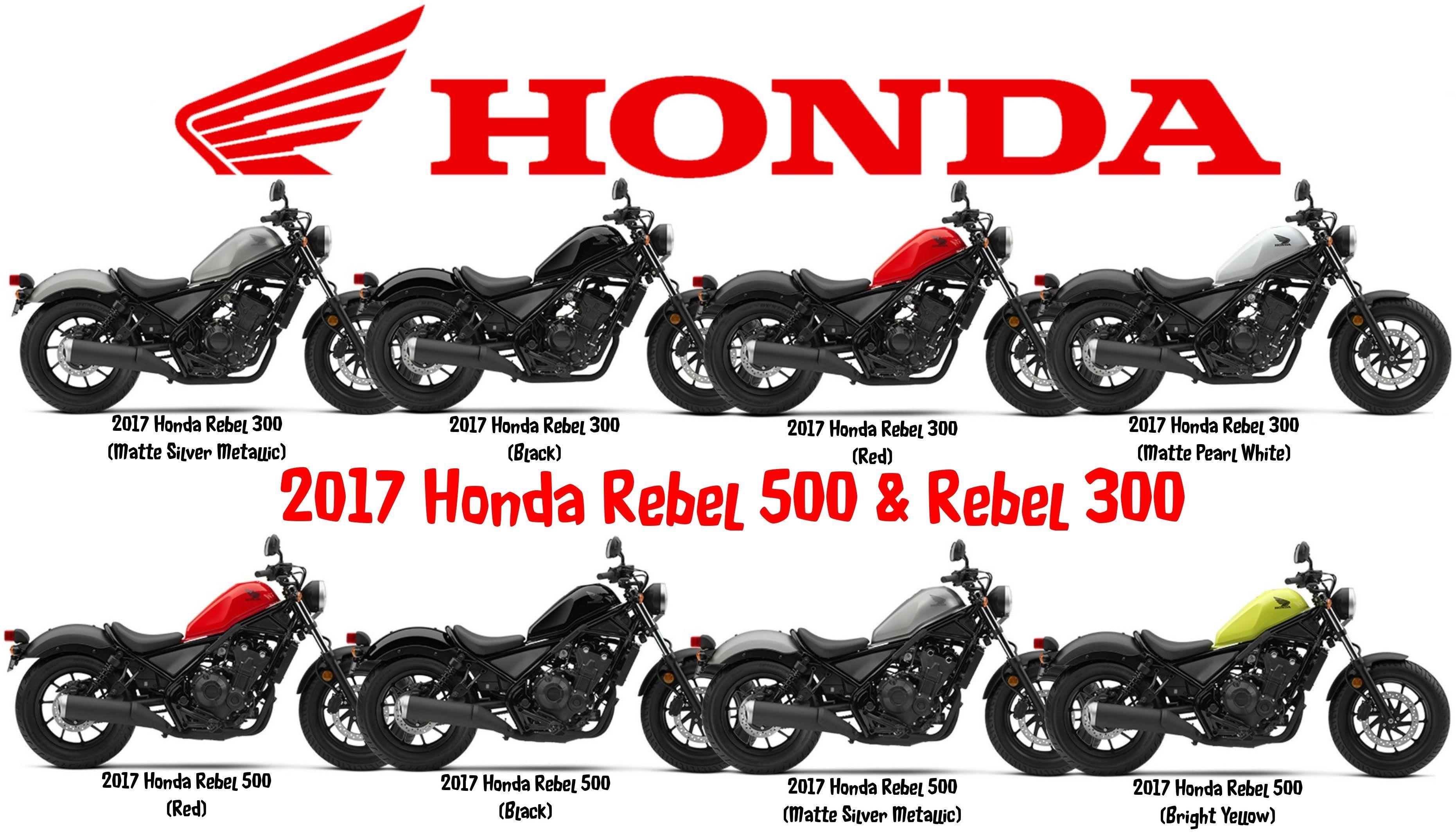 Honda Rebel 500 and Rebel 300