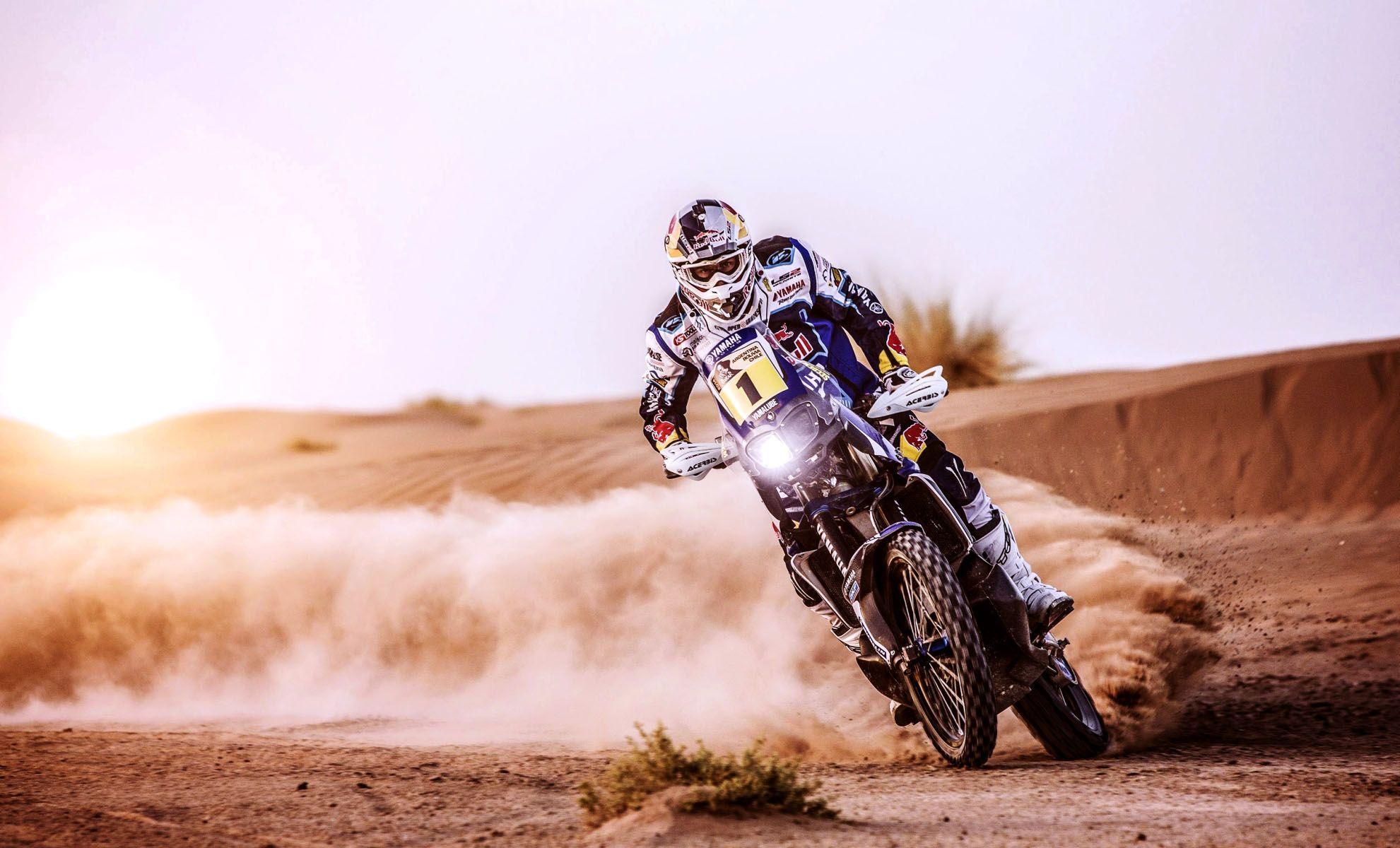 Dakar Rally Motorcycle Desert Road Sport Wallpaper. Sport