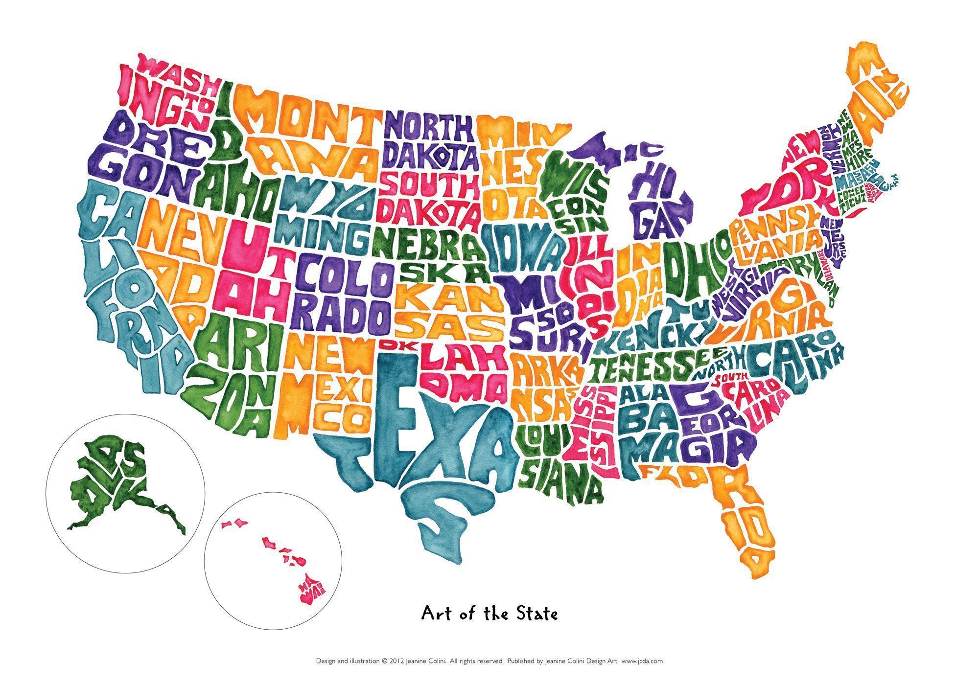 Map Of The Usa HD Wallpaper and Background