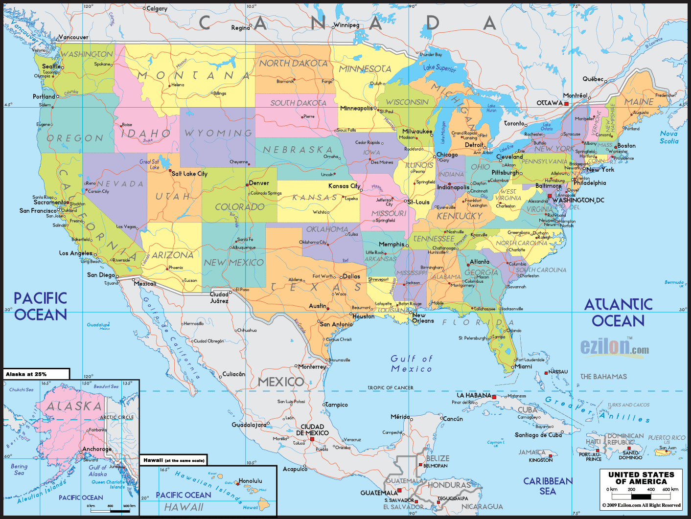 Map Of The Usa, MiscK Wallpaper