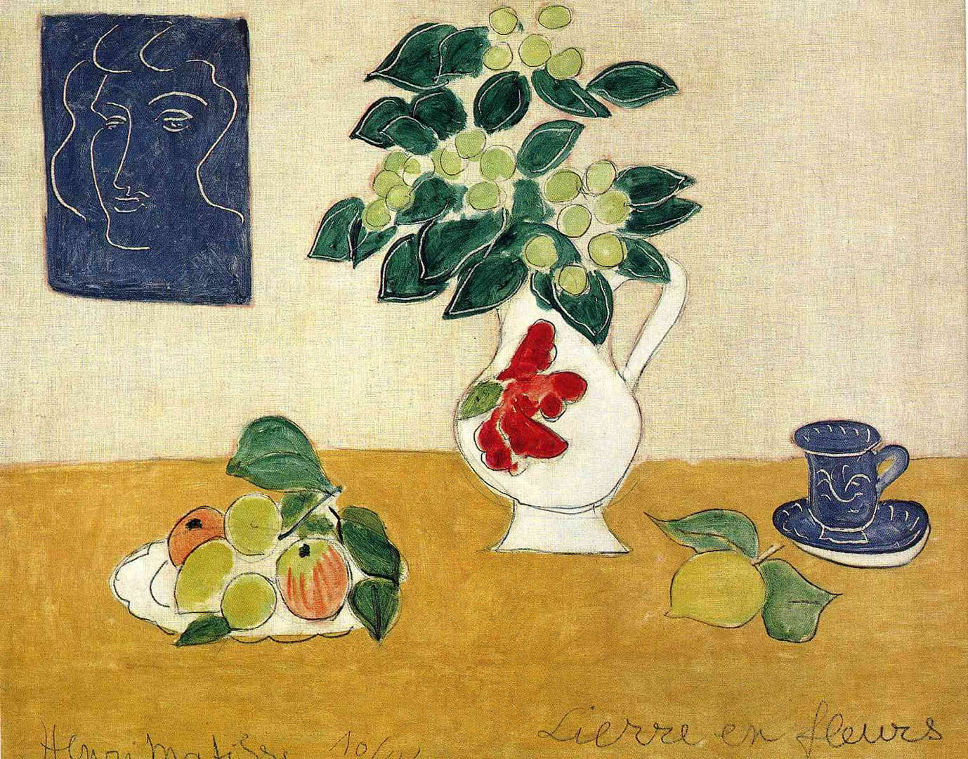 Still Life Of Ivy And Flower Matisse Wallpaper Image