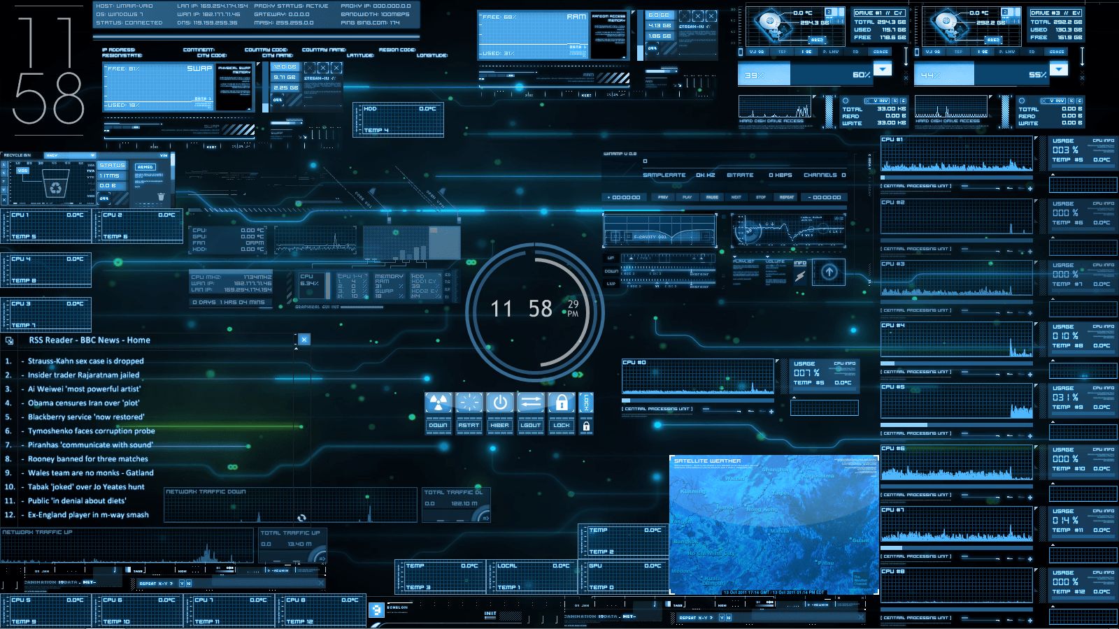 blue jarvis desktop