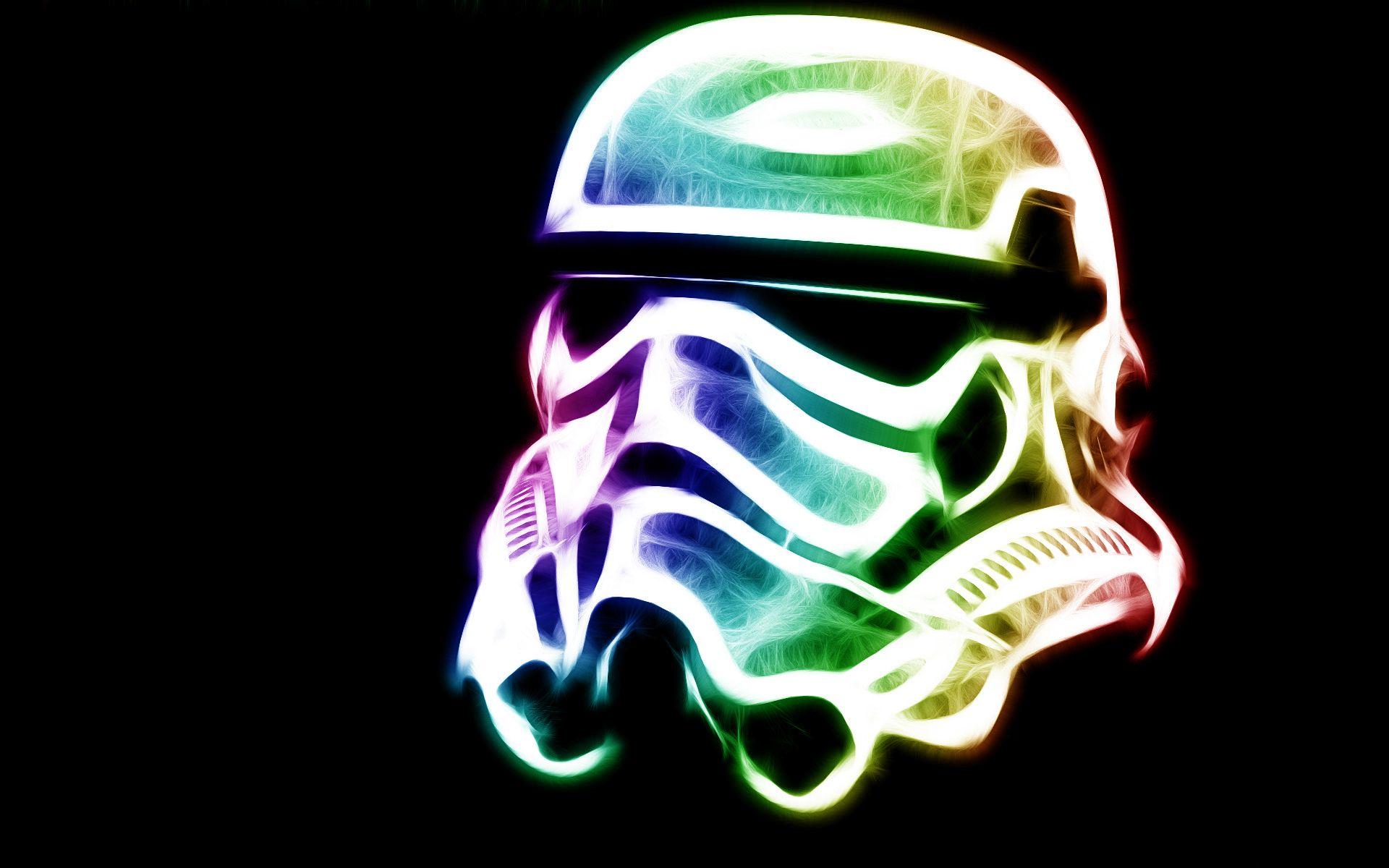 Colorful Stormtrooper Helmet Wallpaper. Colors