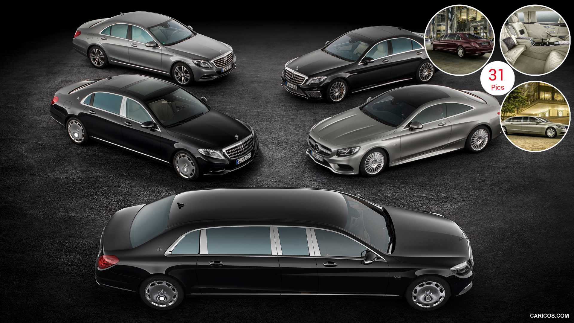 Mercedes Maybach S600 Pullman And S Class Lineup. HD