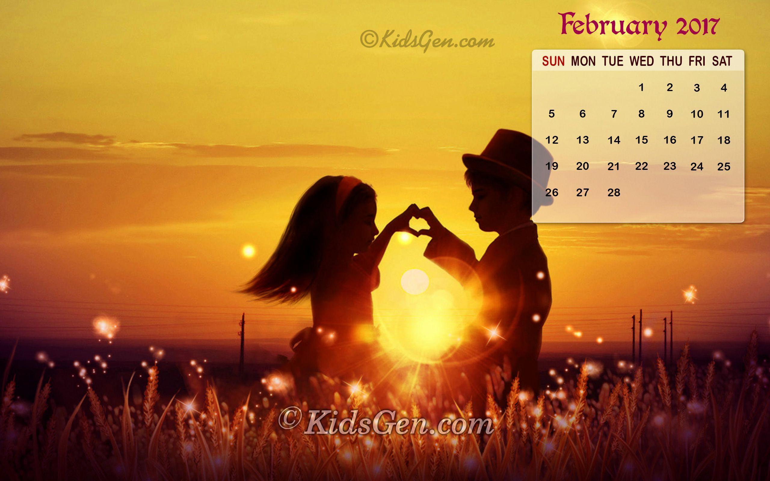 Month wise Calender Wallpapers 2017